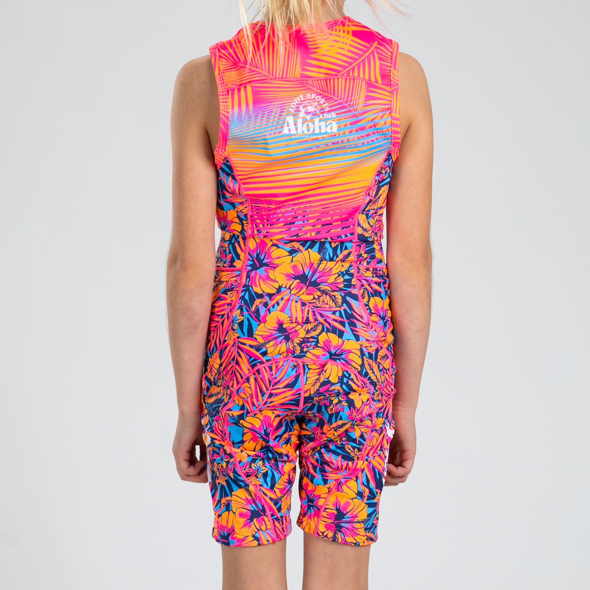 Youth Protégé Ltd Tri Racesuit - High-Performance Triathlon Wetsuit for Women, Club Aloha Pink - Perfect for Open Water Swimming, Triathlons & Water Sports