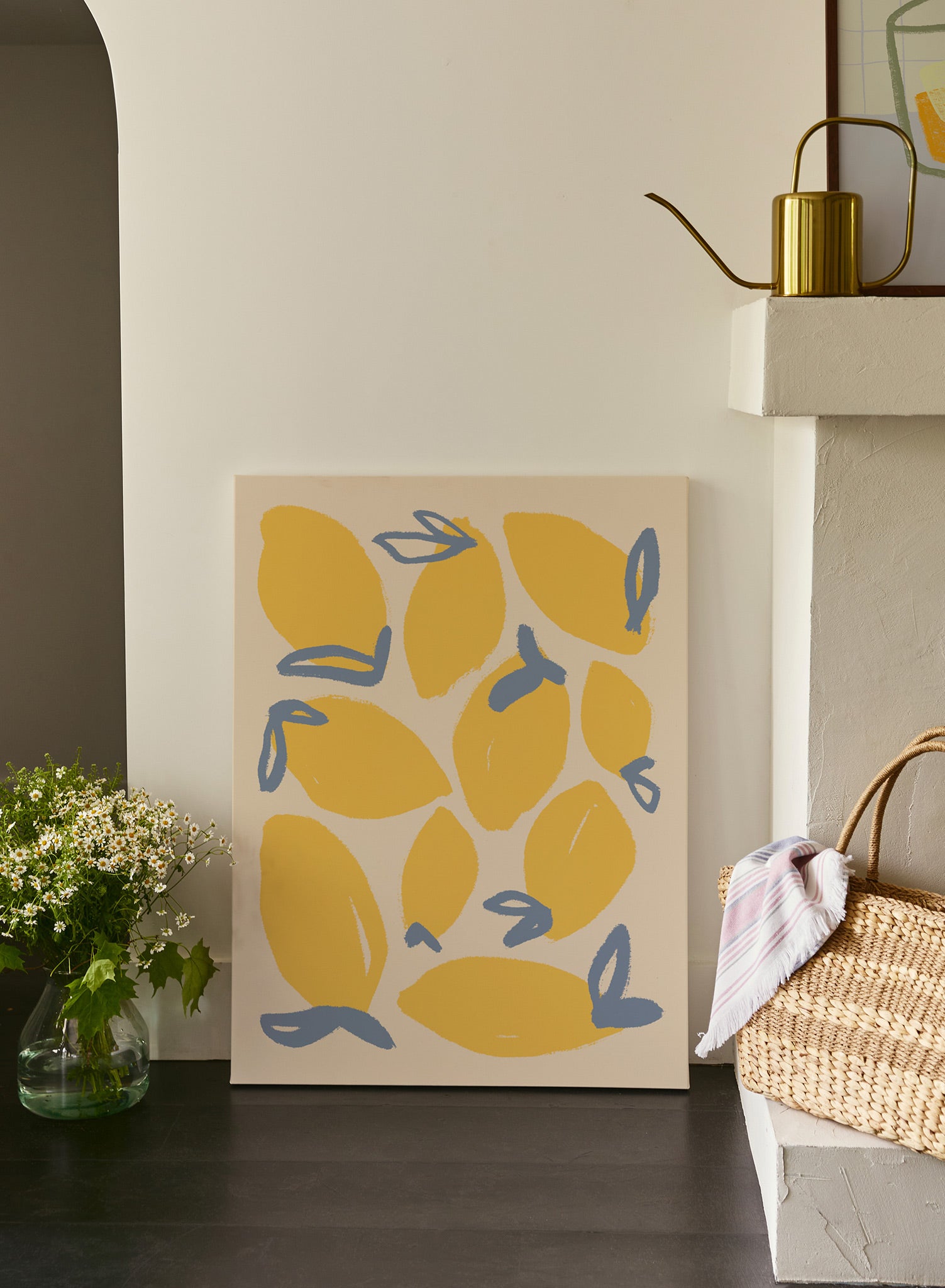Lemon Burst Art Print - Vibrant Citrus Wall Decor for Kitchen, Dining Room & Office | High Quality Poster for Home & Commercial Spaces