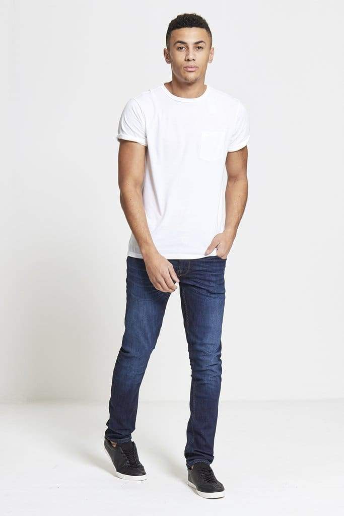 DML ACE Slim Stretch Jeans for Men - Dark Wash Denim Pants | Comfortable & Stylish for Casual Wear, Office & Night Out