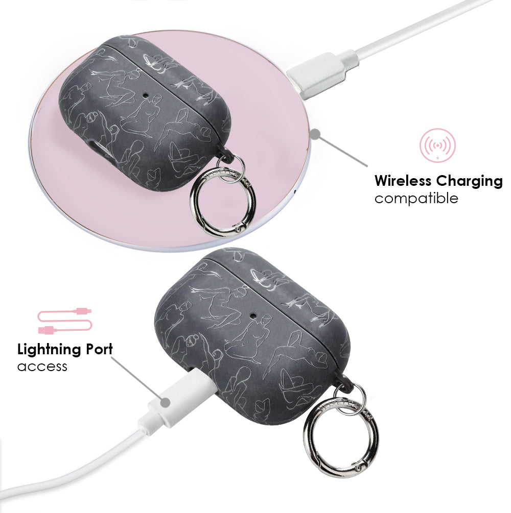 Stylish Smoke Design AirPods Case - Trendy Protective Cover for AirPods 1/2/3/Pro - Perfect for Travel, Work & Daily Use