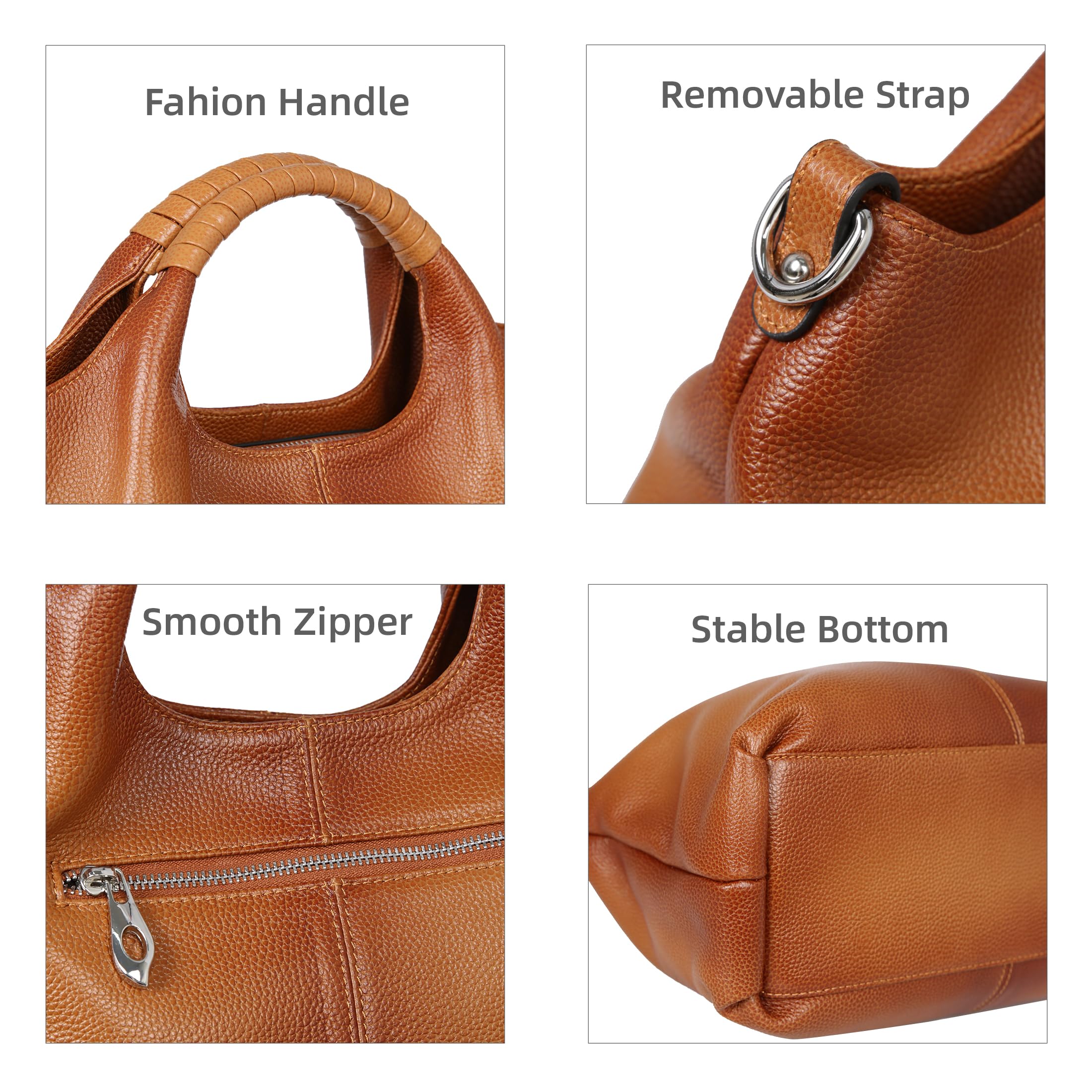 **Iswee Genuine Leather Top Handle Purse for Women - Stylish Satchel, Shoulder Bag & Crossbody Tote - Perfect for Work, Travel & Everyday Use**