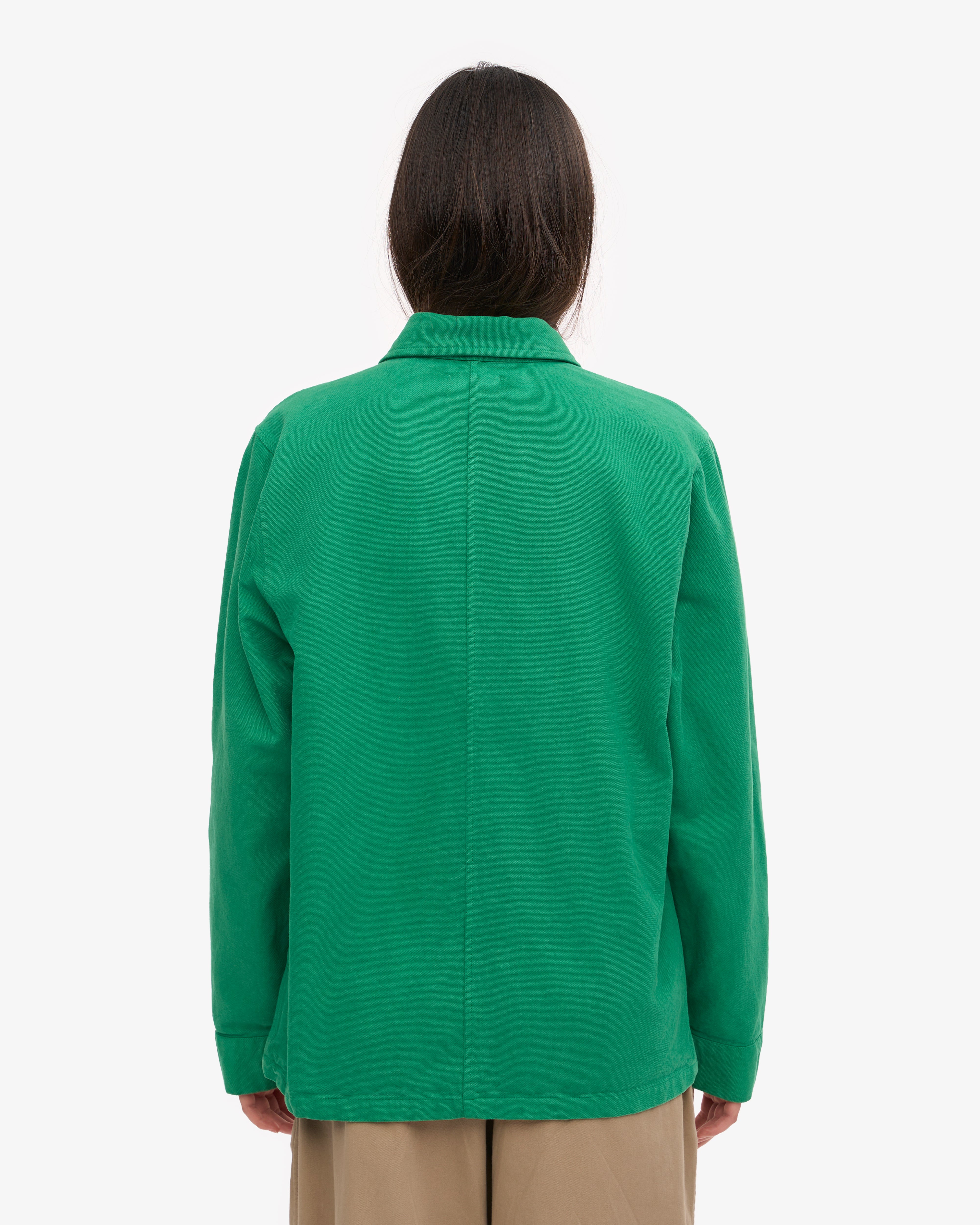 Organic Workwear Jacket for Men & Women | Eco-Friendly Kelly Green Outdoor Jacket | Durable & Comfortable for Construction, Farming & Outdoor Work