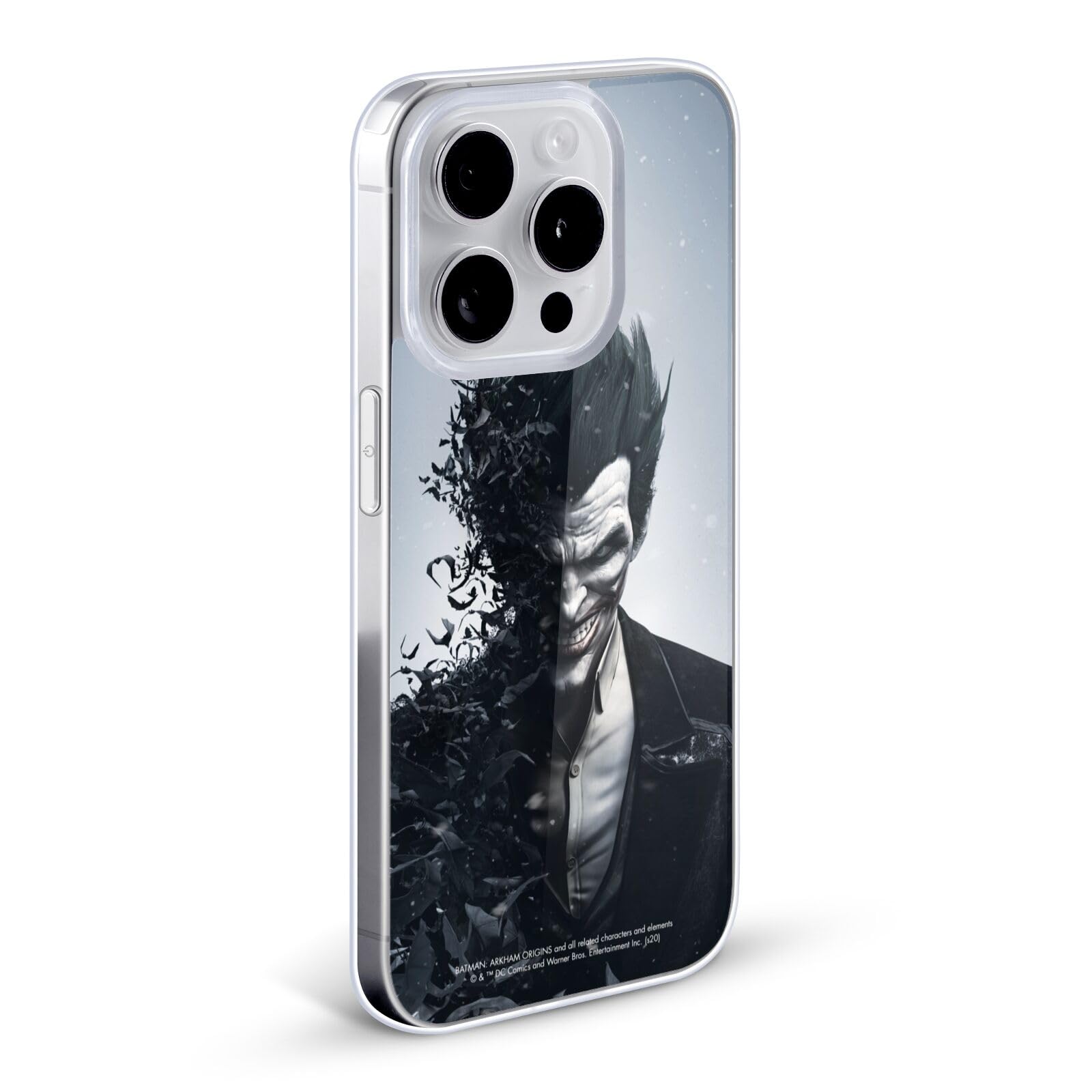 Official Batman Arkham Origins Joker Key Art Soft Gel Phone Case - Compatible with Apple iPhone 7 Plus/iPhone 8 Plus - Protective Cover for Gaming Fans & DC Collectors - Perfect for Everyday Use, Cosplay & Gift Giving