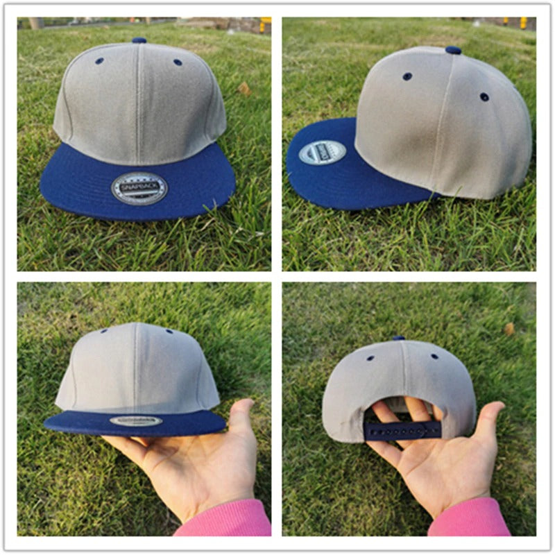 Stylish Acrylic Plain Snapback Hip Hop Baseball Cap for Men & Women - Perfect for Streetwear, Casual Outfits & Hip Hop Fashion