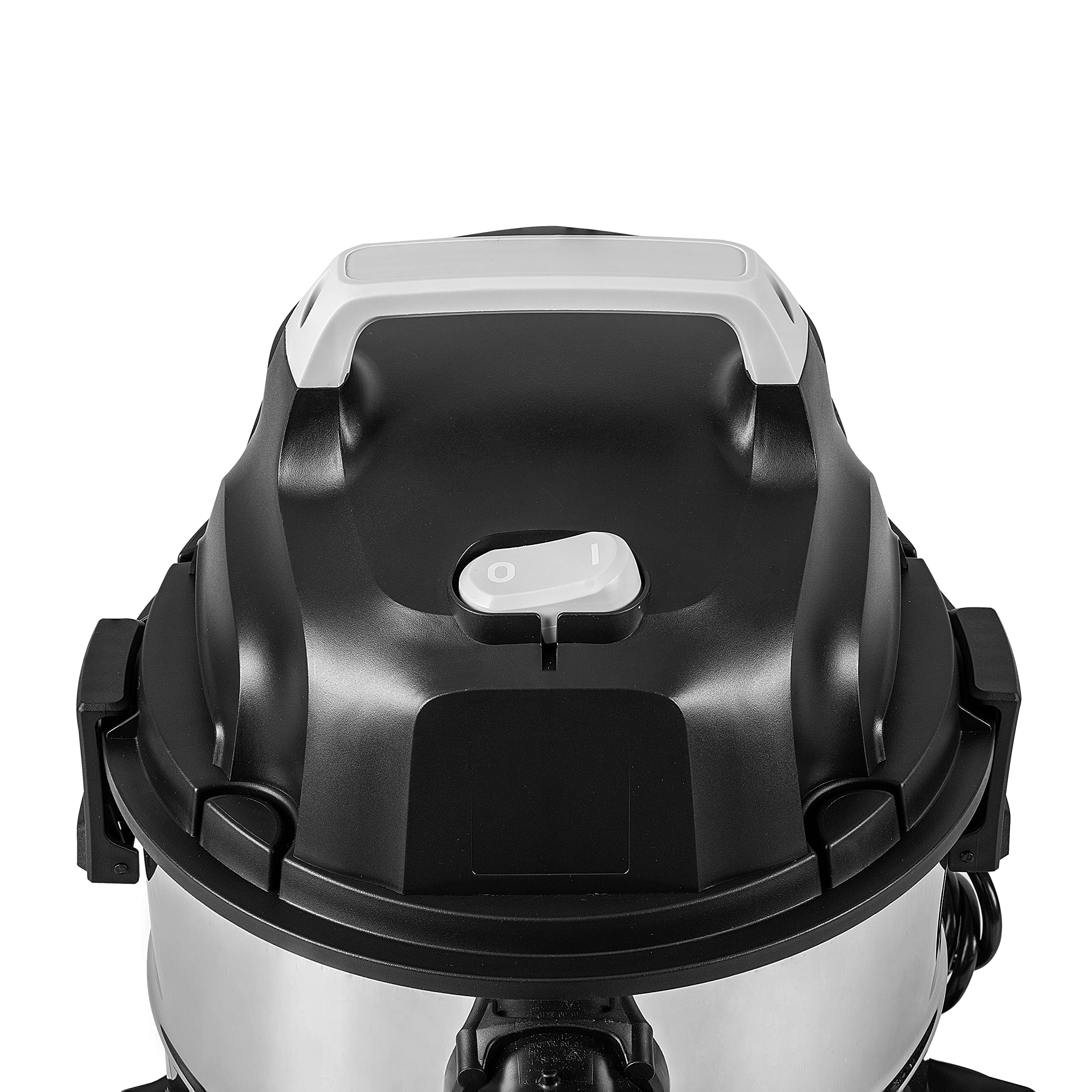 Amazon Basics 4 Gallon Wet Dry Vacuum Cleaner - 3 HP Stainless Steel Shop Vac for Home, Garage & Workshop - Powerful Suction for Dust, Debris & Liquids (Grey/Black)