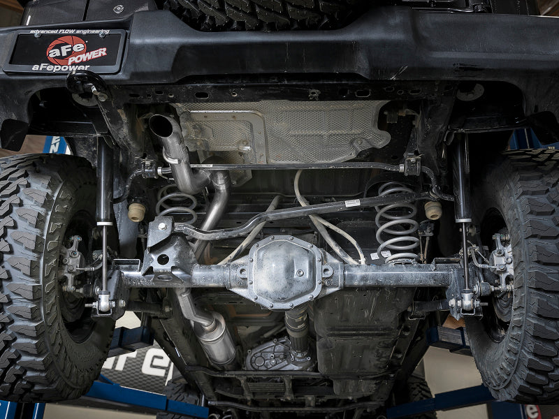 AFE MACH Force Xp Hi Tuck Cat Back Exhaust System for Jeep Wrangler JL 3.6L V6 (2018-2025) - High Performance Exhaust Upgrade for Off-Road & Street Driving