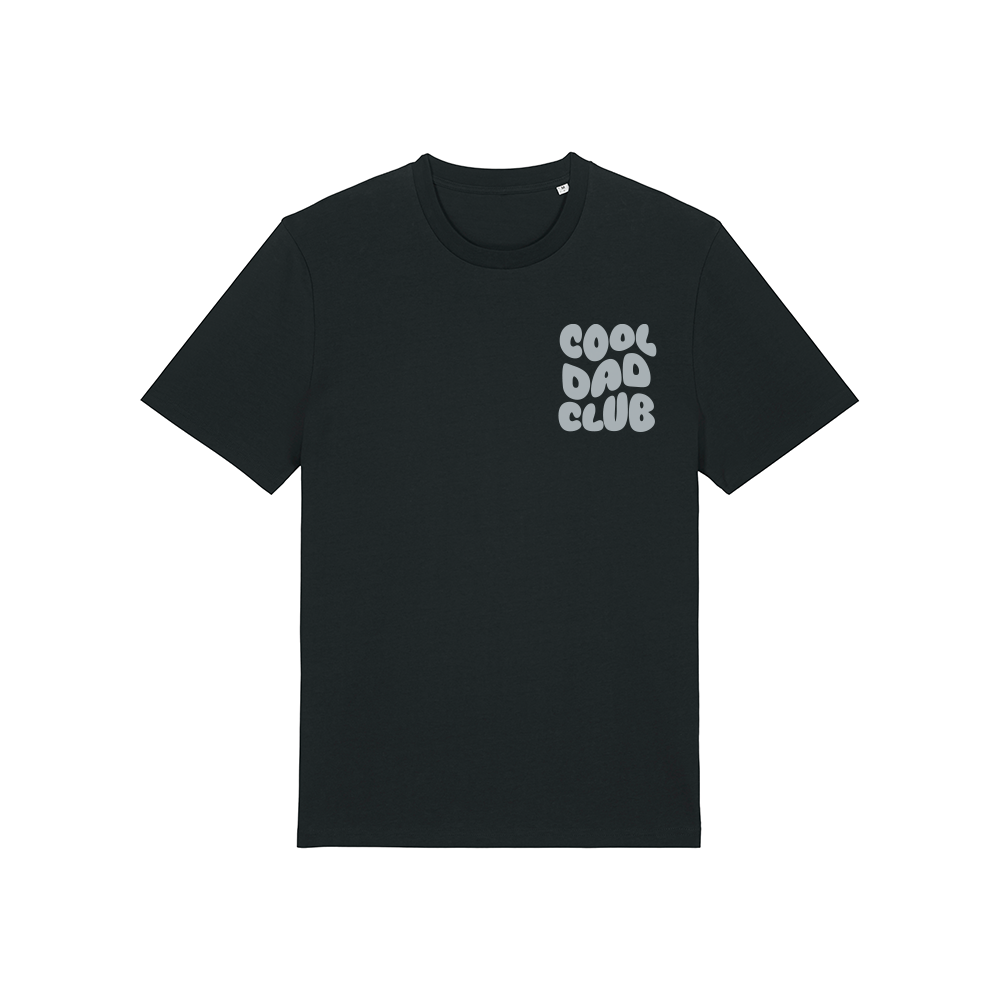Cool Dad Club Graphic T-Shirt - Funny Front & Back Print - Casual Cotton Tee for Men - Perfect for Father's Day, Family Outings & Dad Gifts