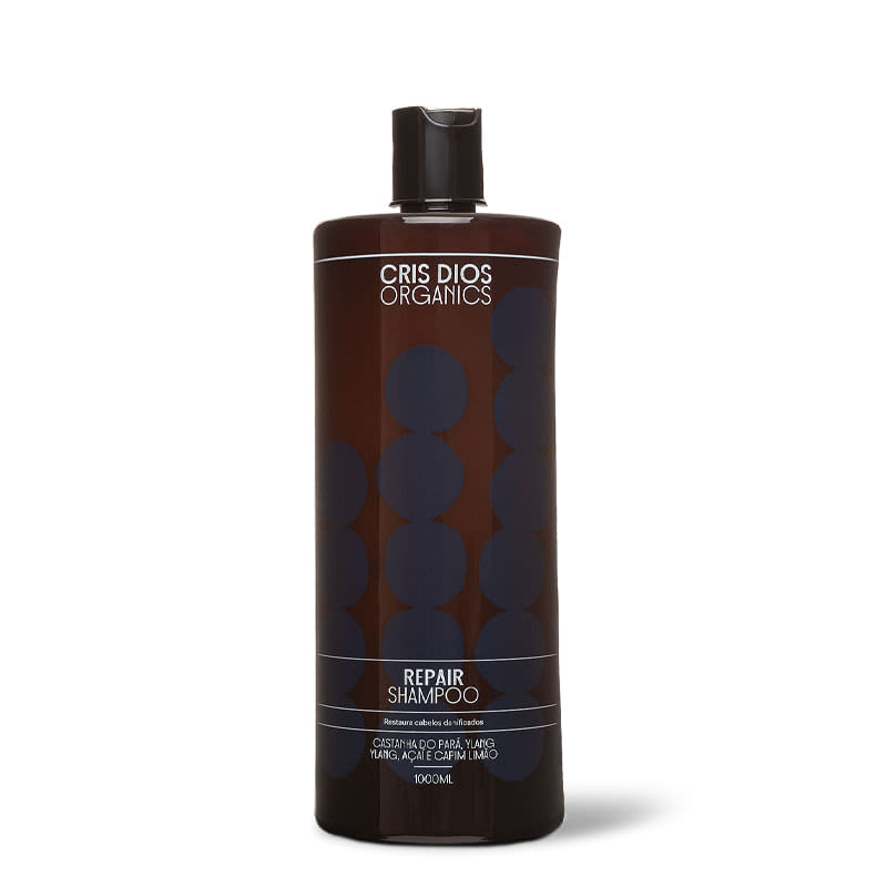 Cris Dios Organics Repair Shampoo for Damaged Hair - 1L Bottle | Sulfate-Free & Natural Ingredients | Revitalizes Dry, Brittle Hair - Perfect for Daily Use & Salon Treatments