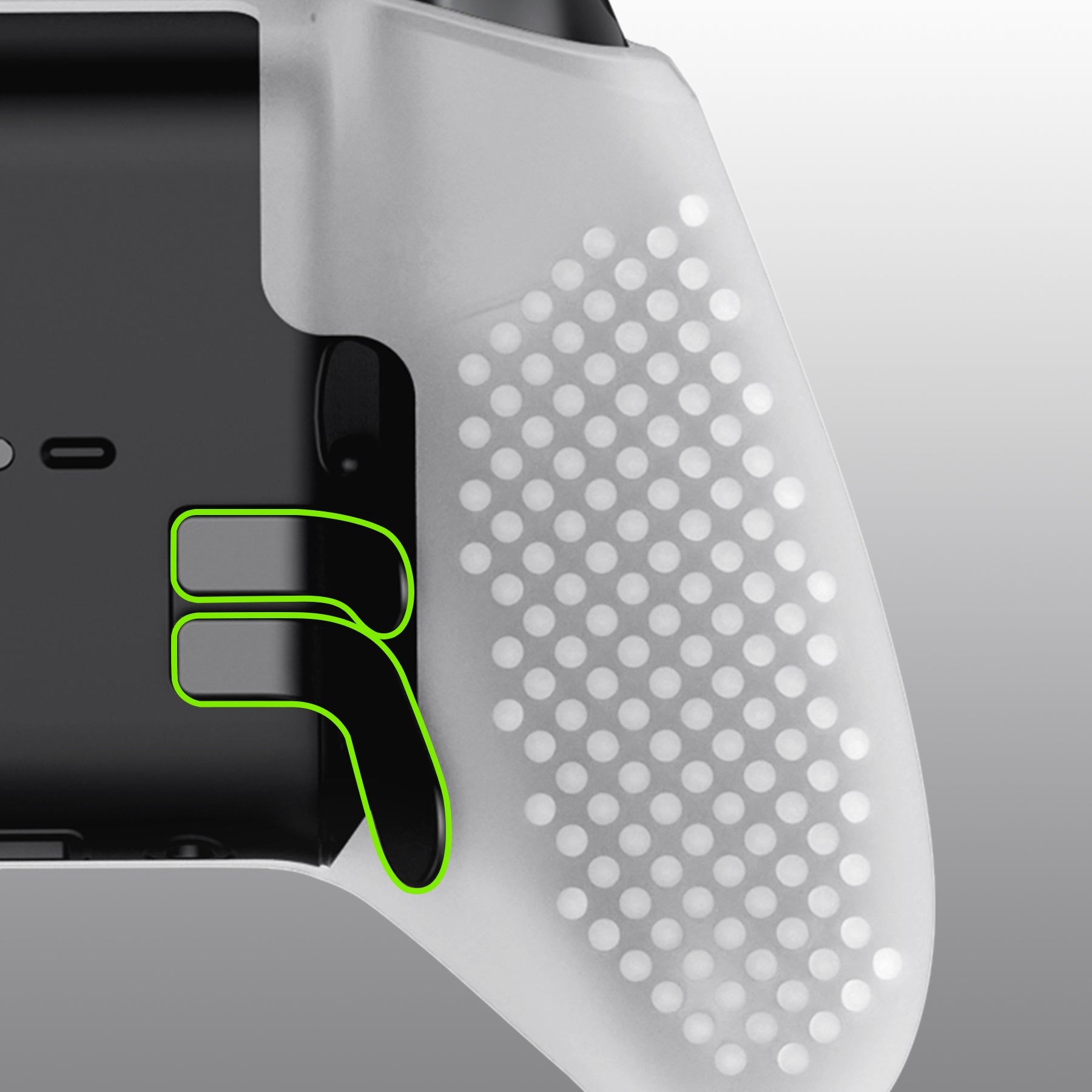 eXtremeRate PlayVital Anti-Slip Silicone Case with Thumb Grips for Xbox One Elite Series 2 & Elite 2 Core Controller - Glow in Dark Green | Protective Cover for Enhanced Grip & Comfort During Gaming Sessions