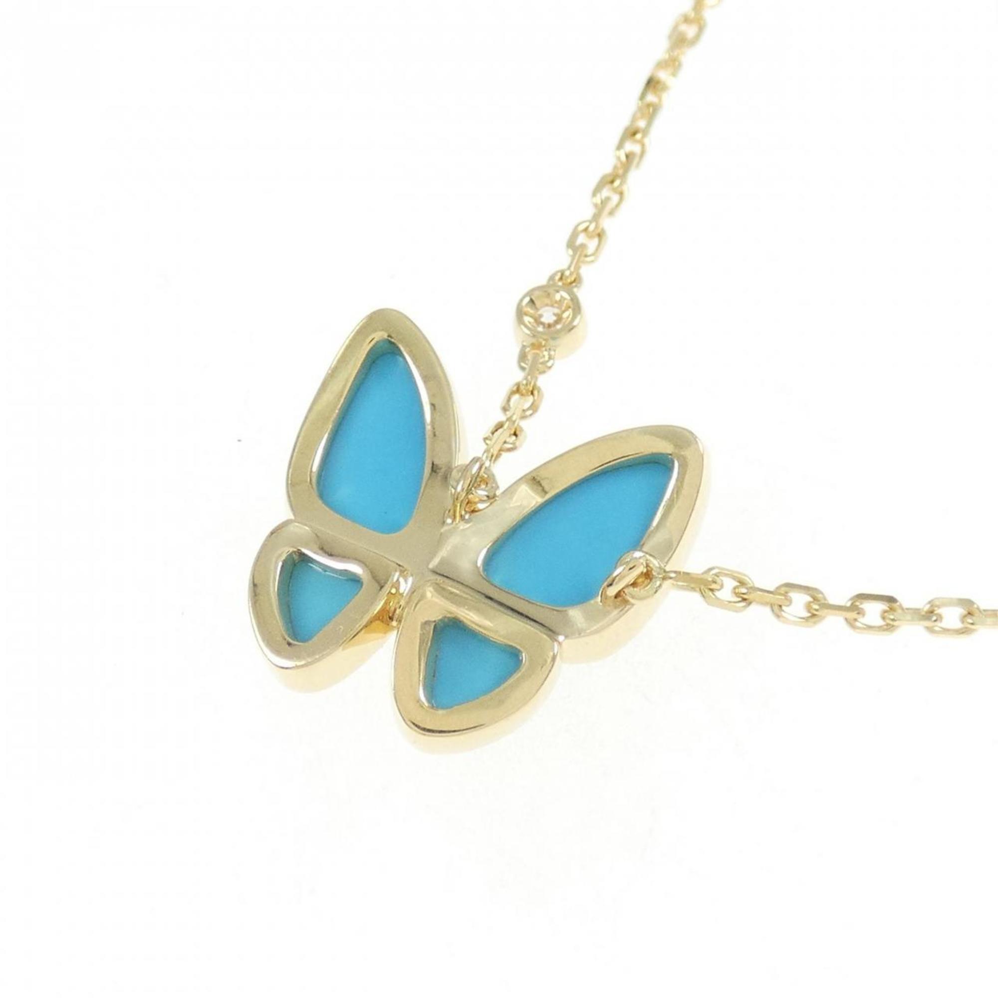 Elegant Butterfly Turquoise Pendant Necklace for Women - Handmade Sterling Silver Jewelry - Perfect for Gifts, Weddings & Boho Fashion