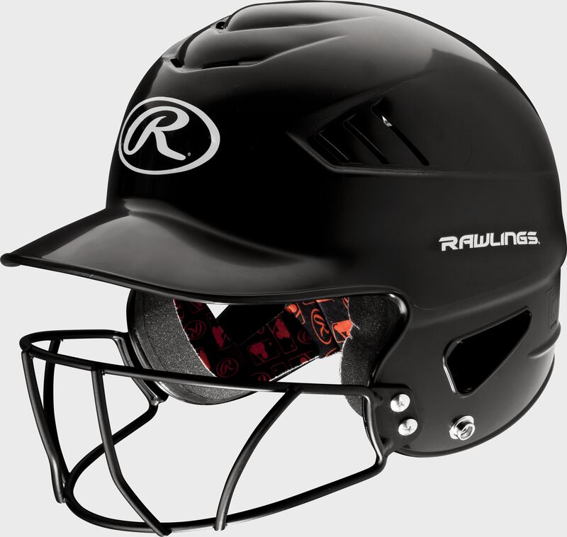 Rawlings Coolflo Batting Helmet with Facemask - Youth & Adult Baseball Safety Gear for Games & Practice - O/S RCFHFG