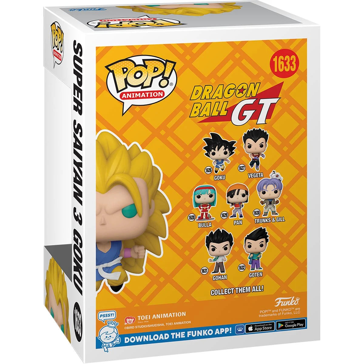 Dragon Ball GT Super Saiyan 3 Goku Funko Pop! Vinyl Figure #1633 - EE Exclusive Collectible for Anime Fans & Home Decor