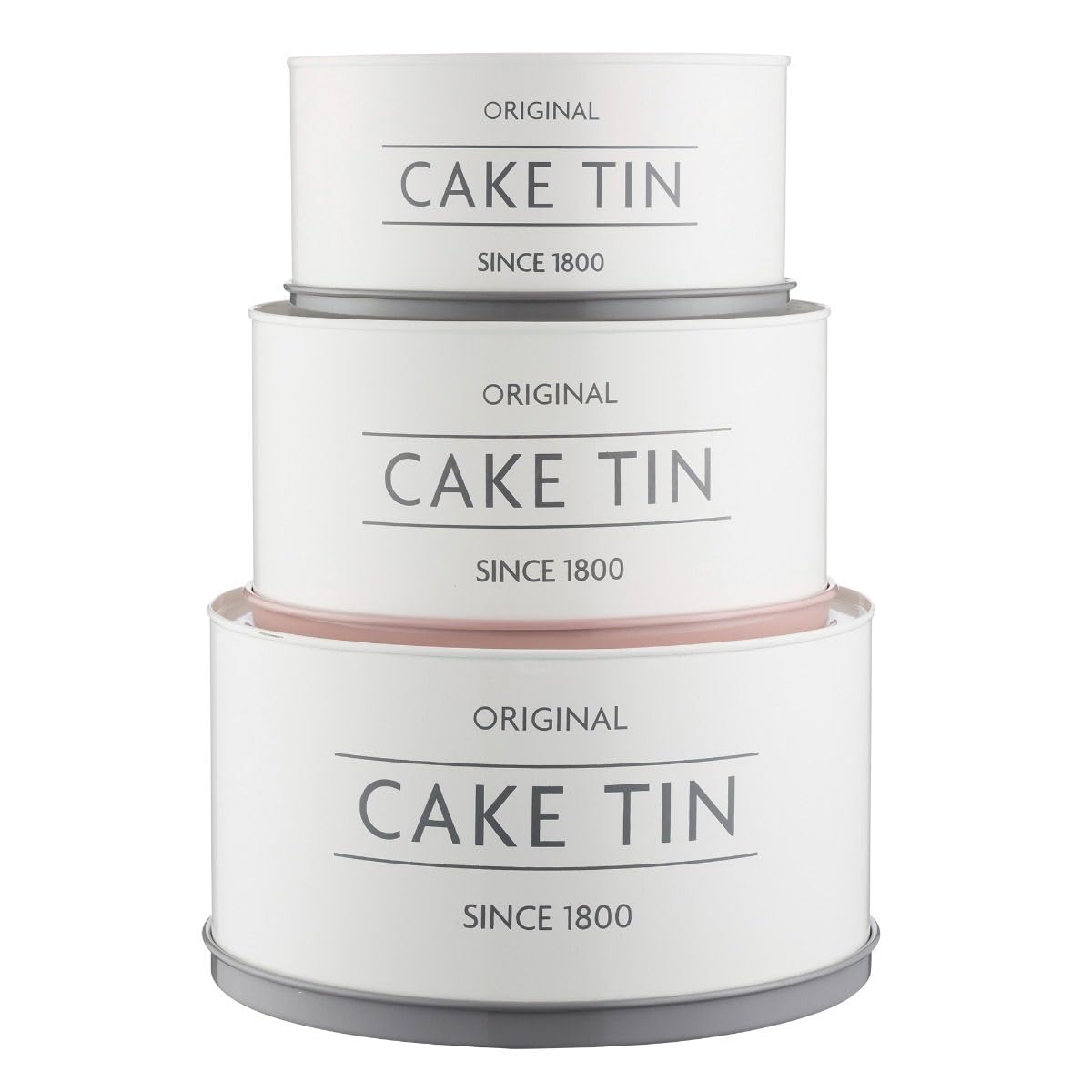 Mason Cash 3-Piece Nesting Cake Tins Set - Innovative Baking Pans for Cakes, Pies & Desserts - Perfect for Home Bakers & Professional Chefs