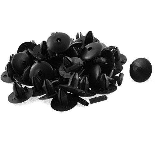 STORE99® 50 Pcs Black Door Seal Nail Trim Mat Rivets - Heavy Duty Weather Stripping Fasteners for Car, RV & Home Door Seals (Perfect for DIY Auto Repair & Weatherproofing)