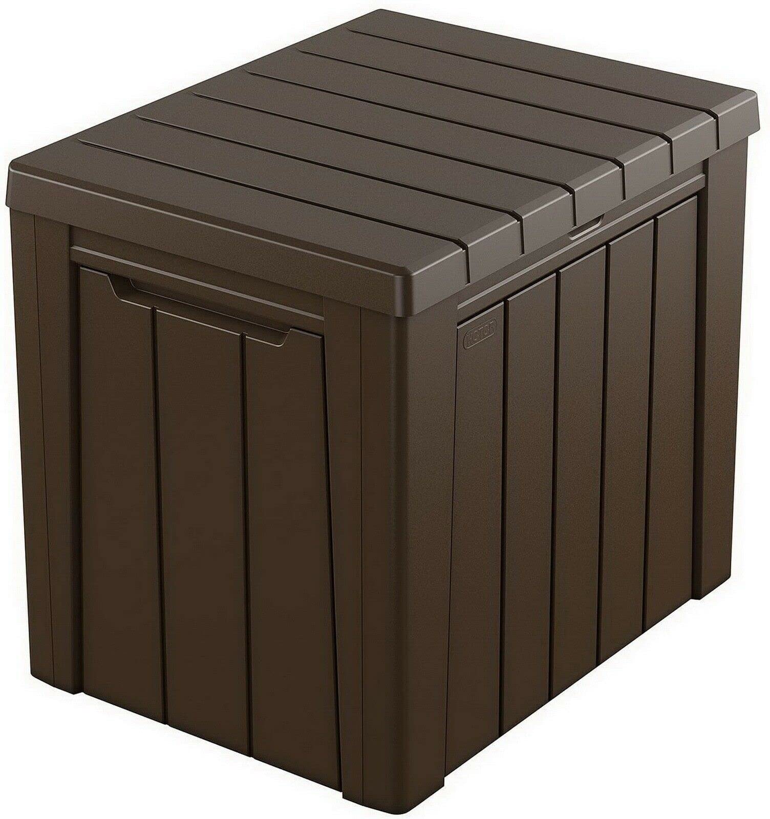 ALIDAM 30 Gallon Resin Deck Storage Box with Table Top - Waterproof Outdoor Patio Furniture for Garden, Backyard, Poolside - Perfect for Storing Cushions, Toys, and Pool Accessories