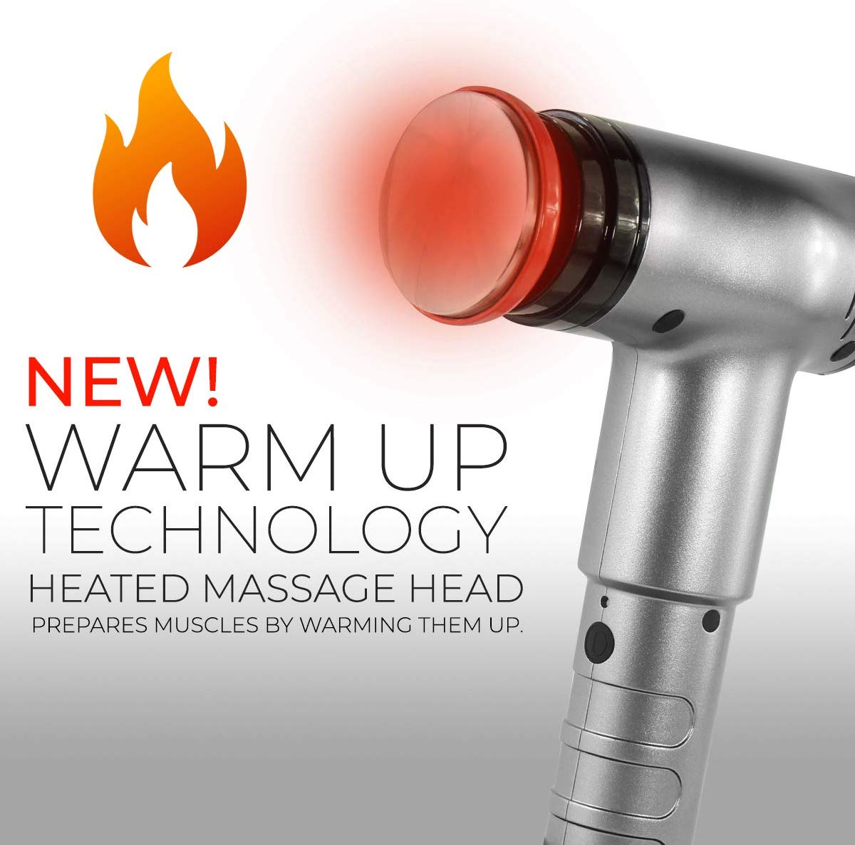 Prosage Thermo Massager - 3 Speed Adjustable Deep Tissue Massage Gun with Interchangeable Heads for Pain Relief, Muscle Recovery & Relaxation | Perfect for Athletes, Gym Lovers & Home Use