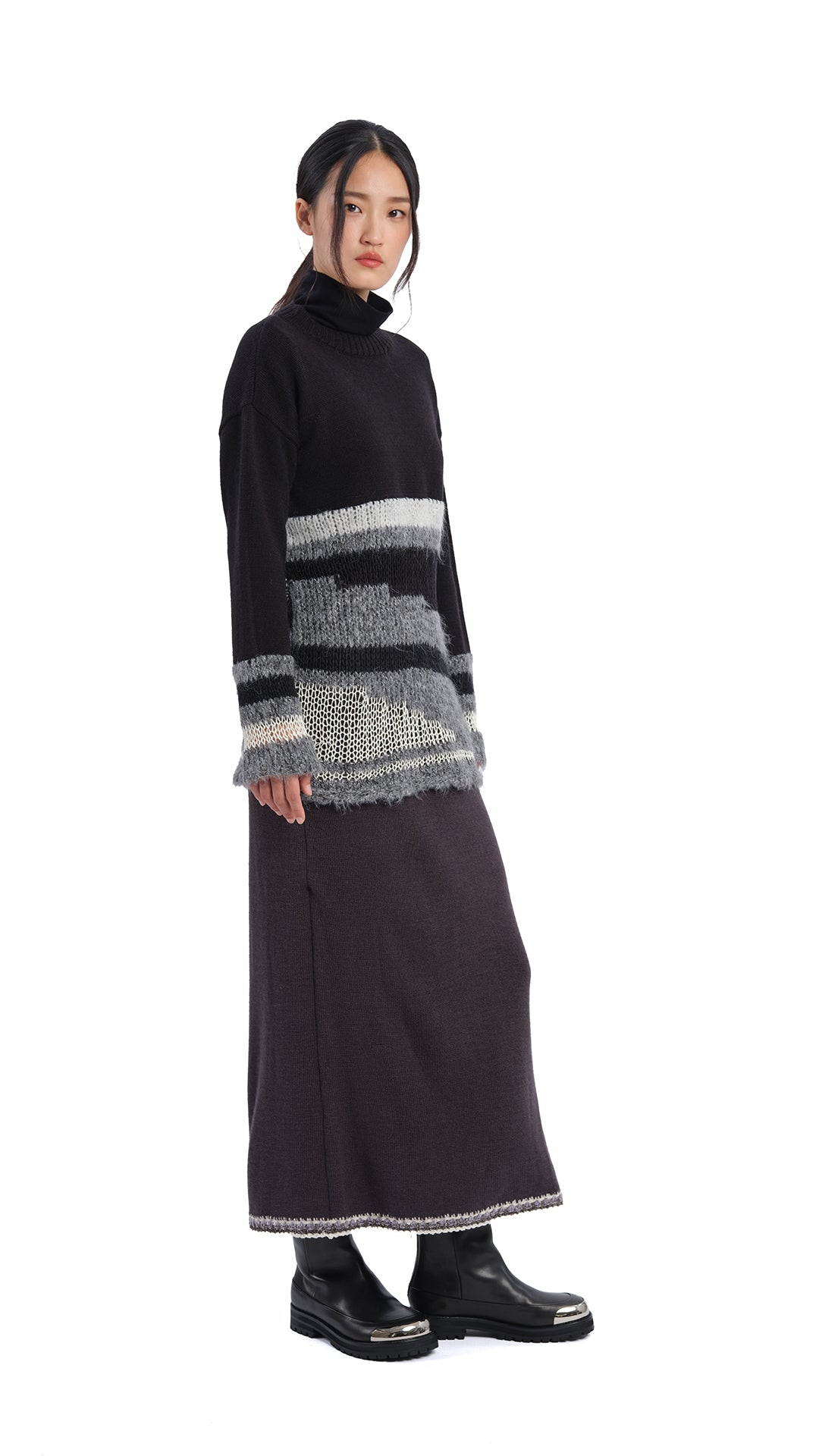 Soft & Cozy Mix Yarn Sweater for Women - Trendy Knit Pullover for Fall & Winter | Perfect for Casual Outfits, Office Wear & Holiday Gatherings