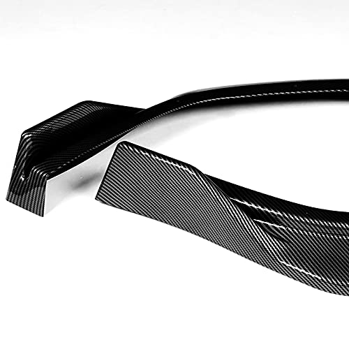 3PCS Front Bumper Lip Kit for 2020-2022 Hyundai Sonata - CK Style Splitter Trim Protection Spoiler & Air Dam Chin Diffuser (Carbon Fiber Look) - Enhance Style & Protection for Street Racing & Car Shows