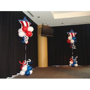 Patriotic Balloon Tree Decorations - Red White & Blue Balloon Arch Kit for 4th of July, Memorial Day, Labor Day Parties - Perfect for Outdoor & Indoor Celebrations