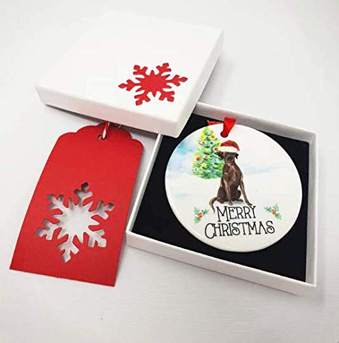 American Staffordshire Terrier Christmas Ornaments - Personalized Dog Lover Gift for Tree Decorations, Pet Remembrance & Holiday Celebrations