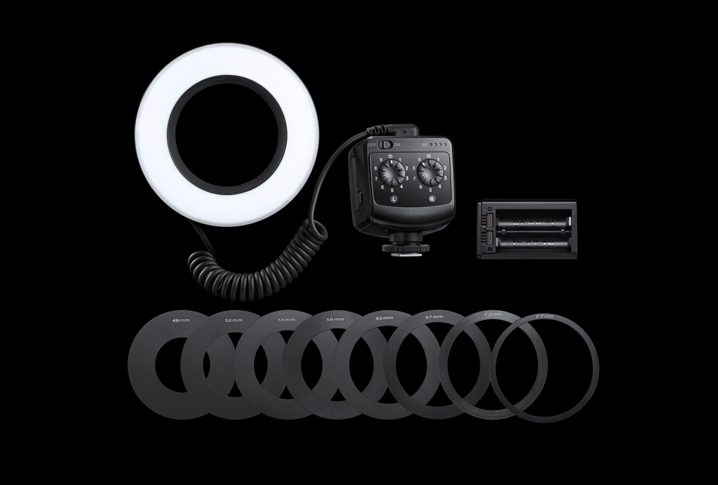 Godox RING 72 Macro Ring LED Light - Professional Continuous Lighting for Macro Photography, Product Shooting & Makeup Application - Perfect for Jewelry, Cosmetics & Small Object Photography