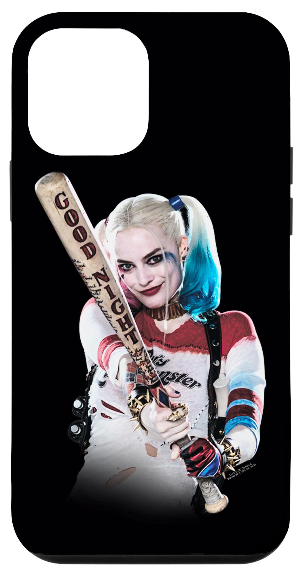 iPhone 12 Mini Suicide Squad Harley Quinn Bat at You Phone Case - Durable Protective Cover for Fans - Perfect for Cosplay, Comic Con & Movie Themed Parties
