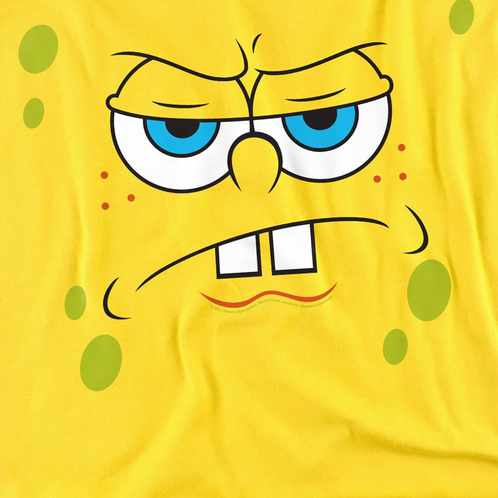 Popfunk Classic Spongebob Unisex Adult T-Shirt - Soft Cotton Graphic Tee for Men & Women - Perfect for Casual Wear, Cosplay, and Spongebob Fans