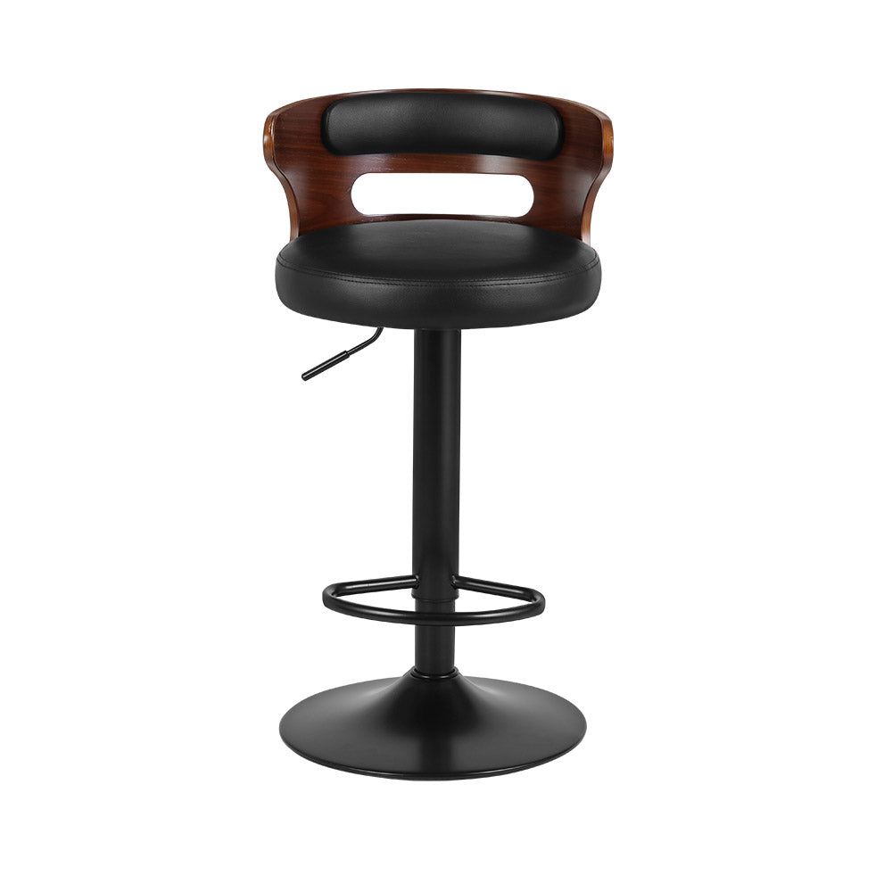 Adjustable Height Bar Stools with Gas Lift Mechanism - PU Leather Counter Stools for Kitchen Island, Breakfast Bar & Home Decor