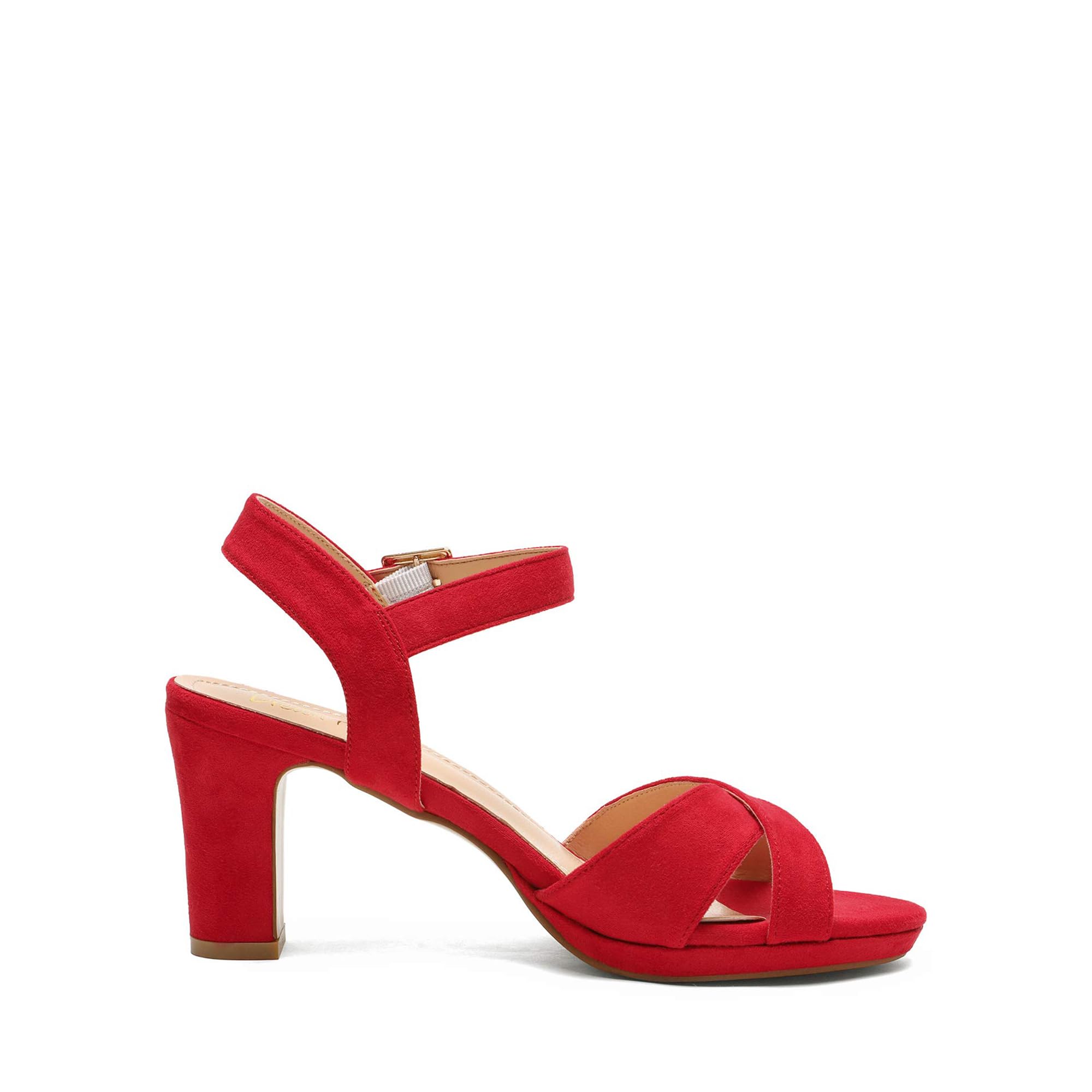 DREAM PAIRS Women's Chunky Heel Open Toe Ankle Strap Sparkly Pump Sandals - Perfect for Parties, Weddings & Night Out