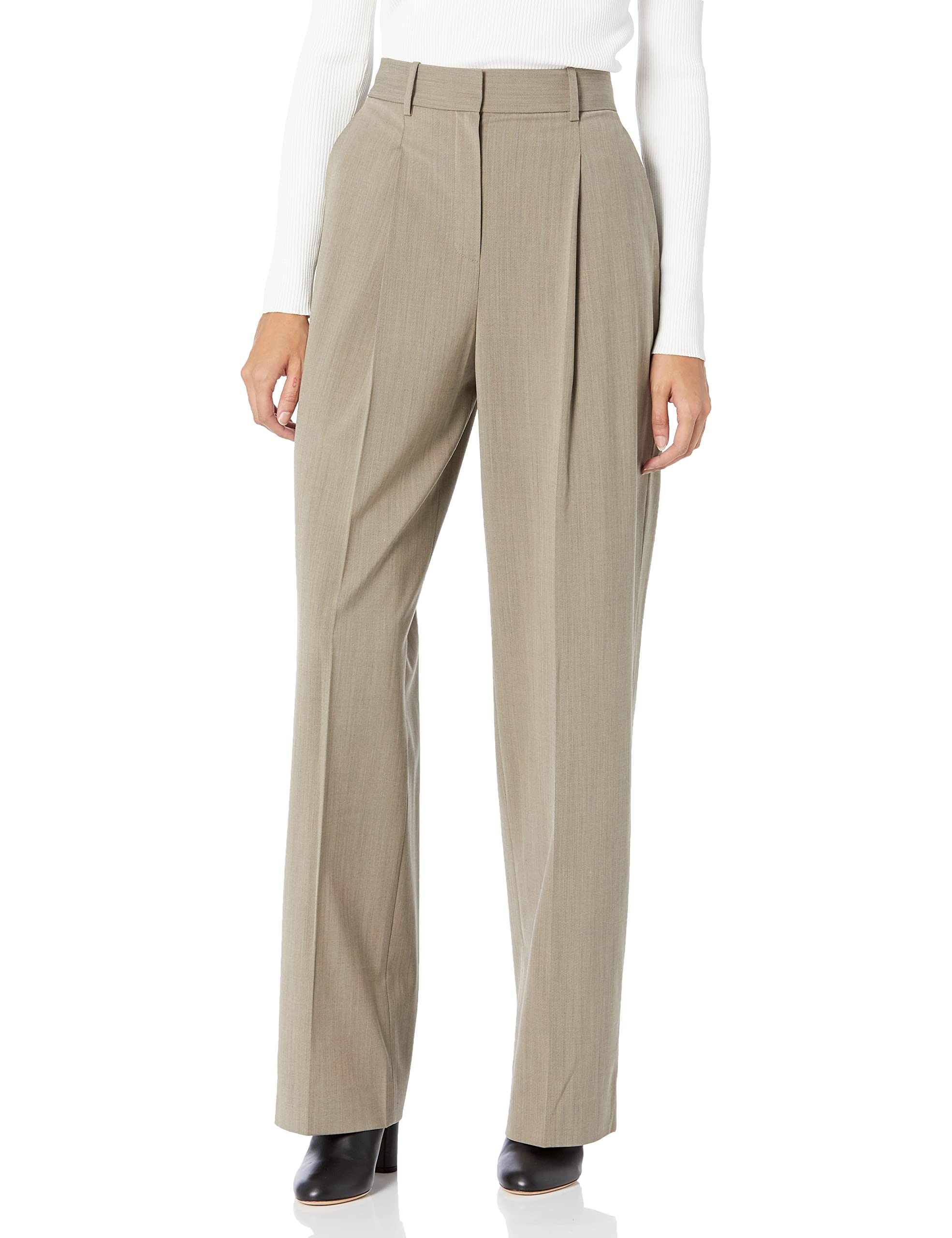Theory Women's Pleat Front Dress Pants - Professional Office Work Trousers for Business Casual & Formal Wear