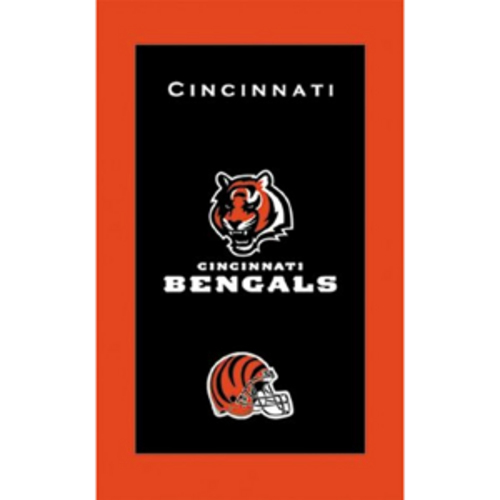 Official NFL Cincinnati Bengals Team Logo Sideline Towel - Super Absorbent, Quick-Dry Football Game Day Towel for Fans, Players, and Tailgating - Perfect for Sports Events, Gyms, and Beach Outings