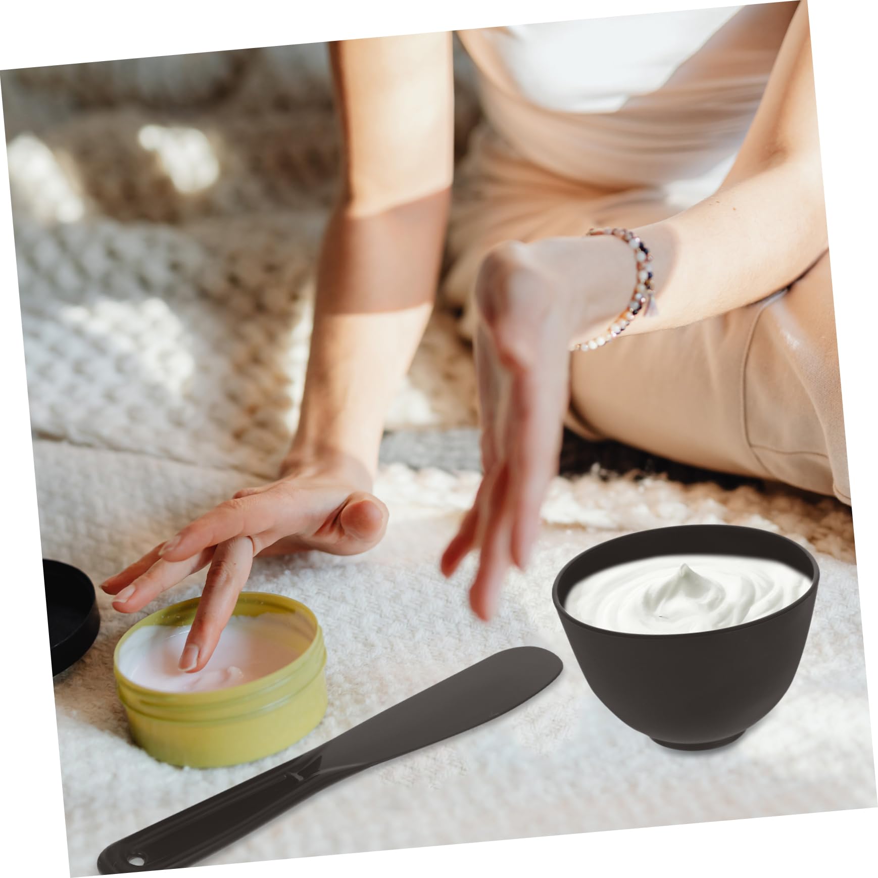 Professional DIY Facial Mask Mixing Bowl & Stick Set for Homemade Skincare - Perfect for Mixing Clay, Charcoal & Sheet Masks at Home