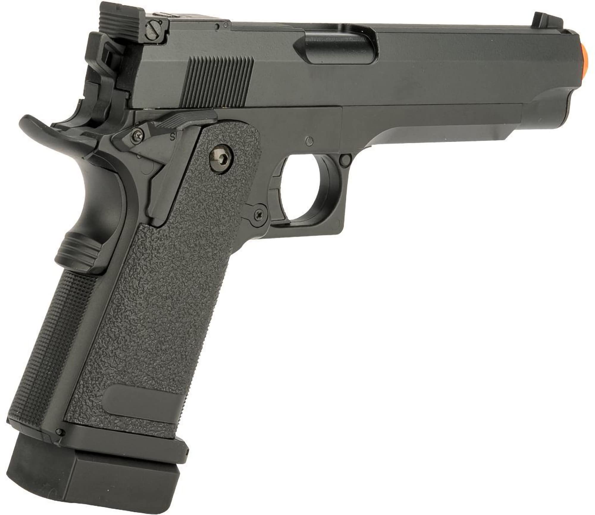 CYMA AEP Hi-Capa Airsoft Pistol Package - Black | Full Auto Electric Airsoft Gun with Battery & Charger | Perfect for Target Practice & Airsoft Battles