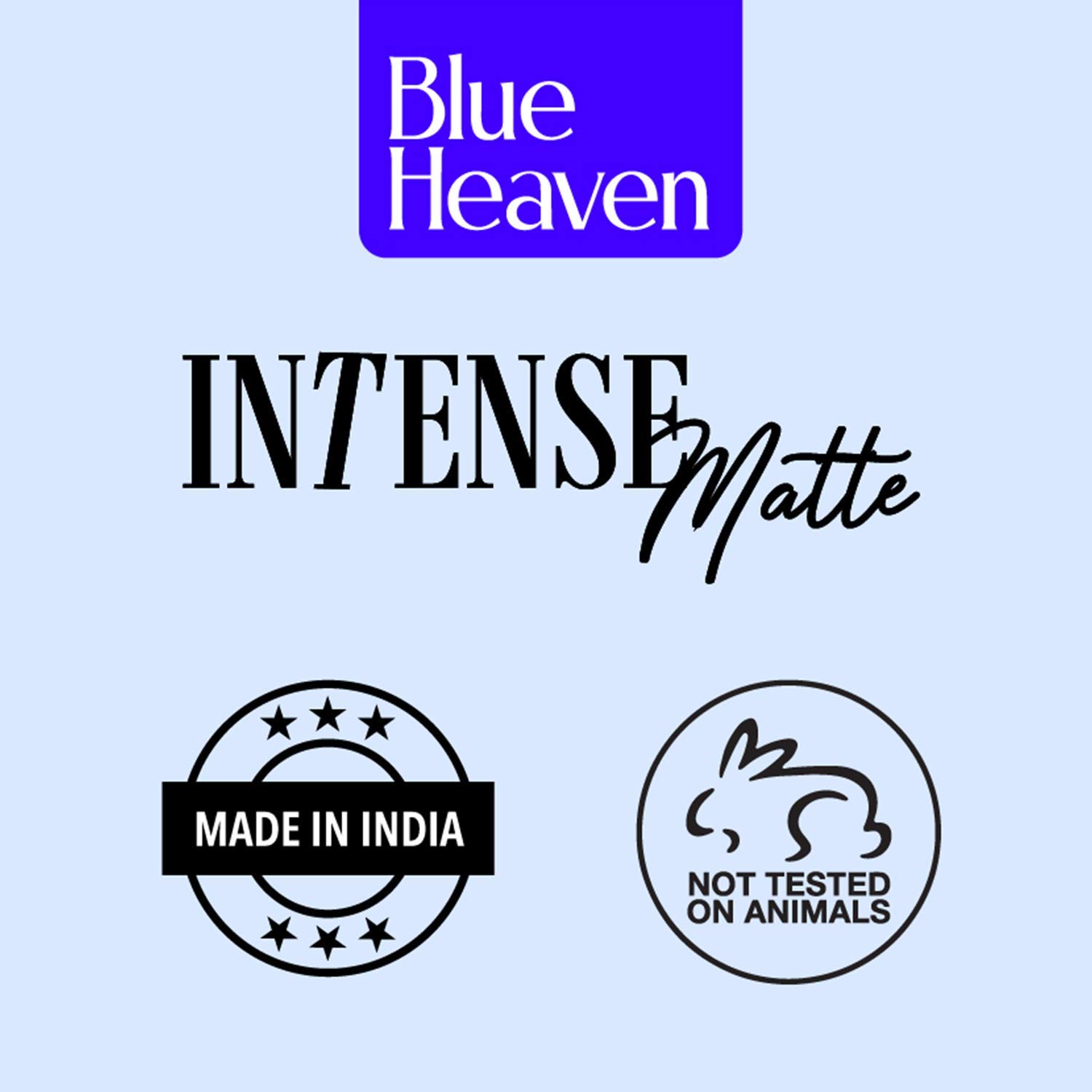 Blue Heaven Intense Matte Lipstick - Chocolate Swirl #307 (4g) | Long-Lasting, Highly Pigmented Lip Color for Everyday Wear & Special Occasions