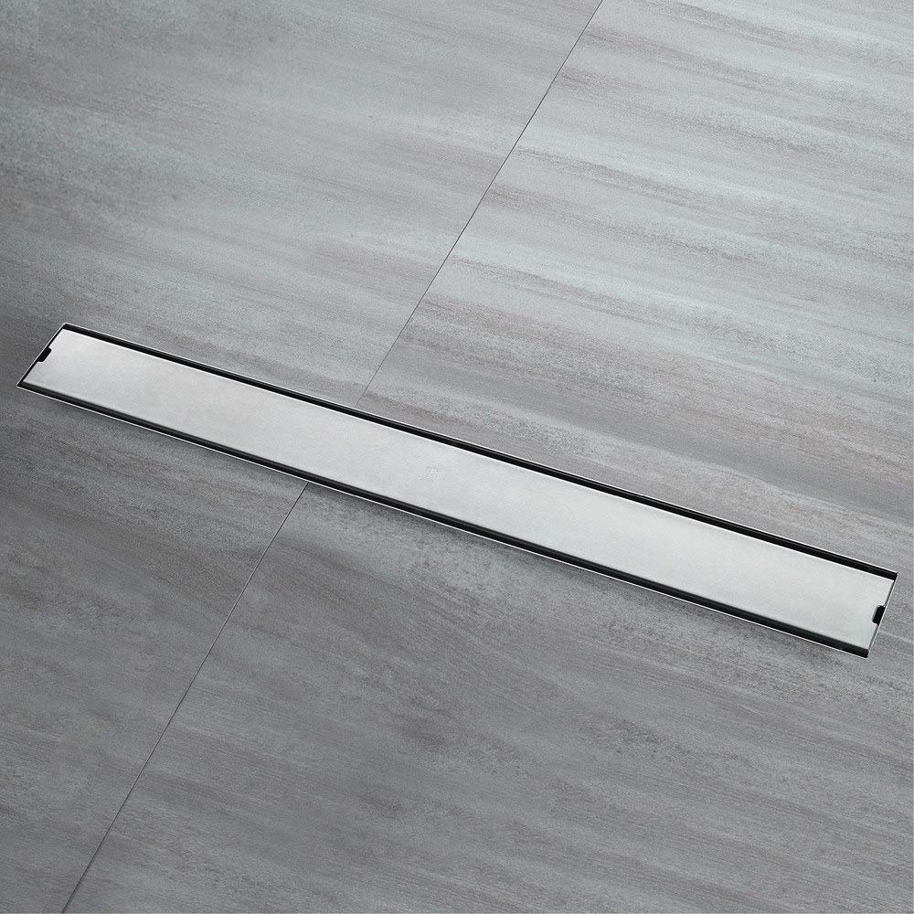 Stainless Steel Shower Drain - 80cm Rectangle Invisible Floor Drain for Bathroom & Tile Insert | Anti-Odor, Rustproof & Durable | Perfect for Modern Showers, Wet Rooms & Bathroom Renovations
