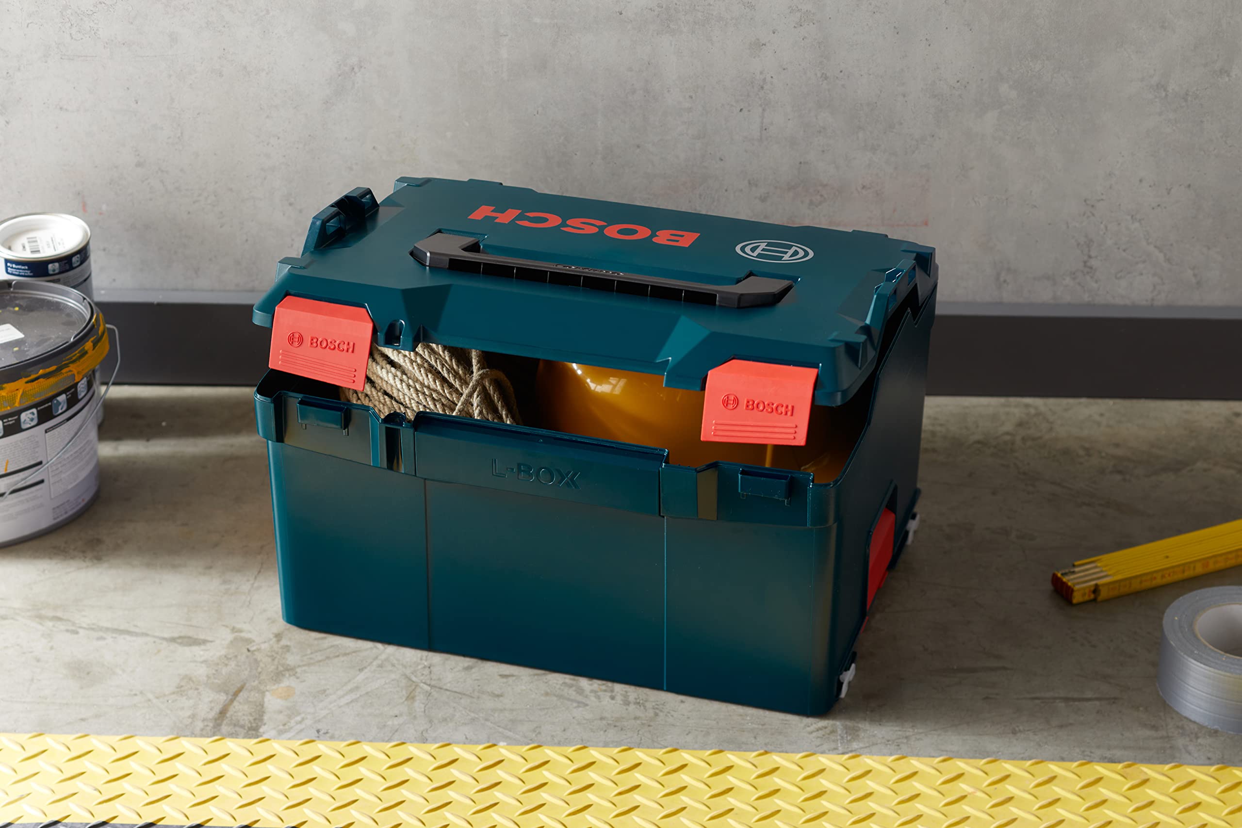 Bosch Professional L-BOXX 238 Tool Case - 28.4L Capacity, 25kg Max Load, Durable ABS/PA6 Plastic Construction - Perfect for Power Tools Storage & Job Site Organization
