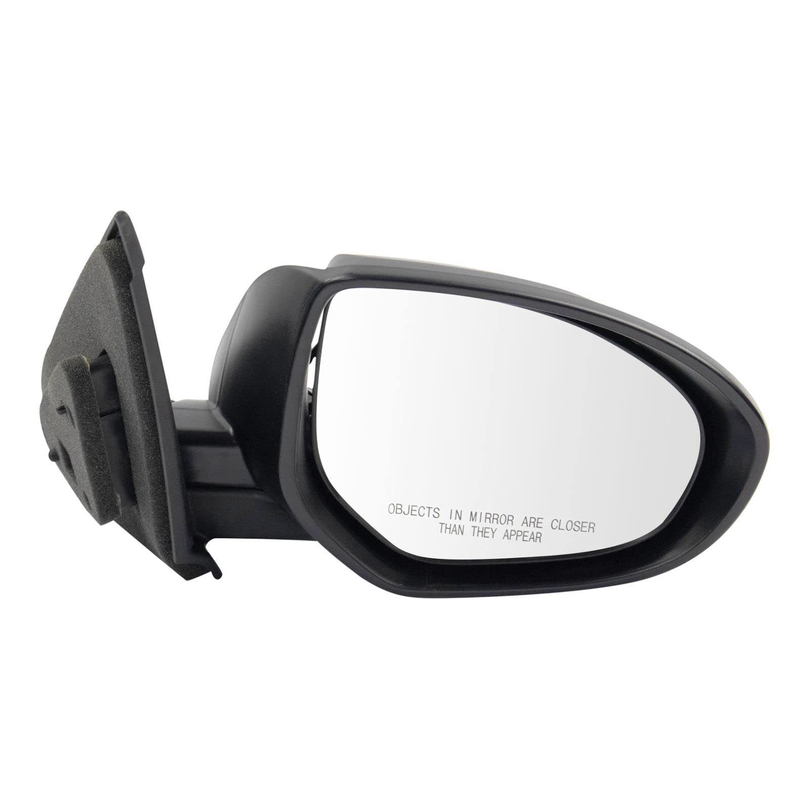Heated Side Mirror Set for Driver & Passenger - No Housing Turn Signal, No Blind Spot Indicator - Compatible with 2010-2013 Mazda 3 (MA1320161, MA1321161) - Perfect for Winter Driving & Enhanced Visibility