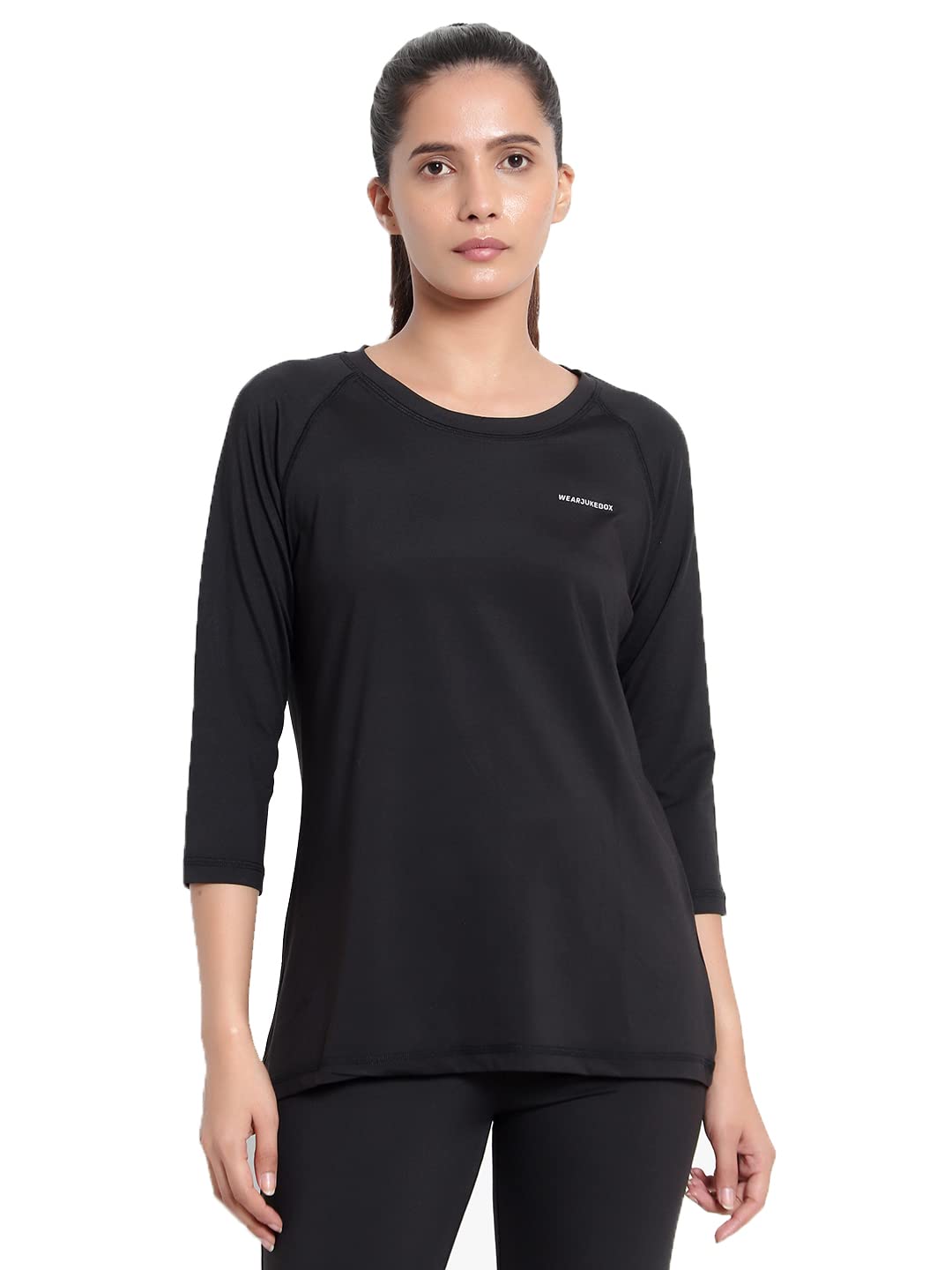 WEARJUKEBOX Women's Quick Dry Workout Tops for Yoga & Running