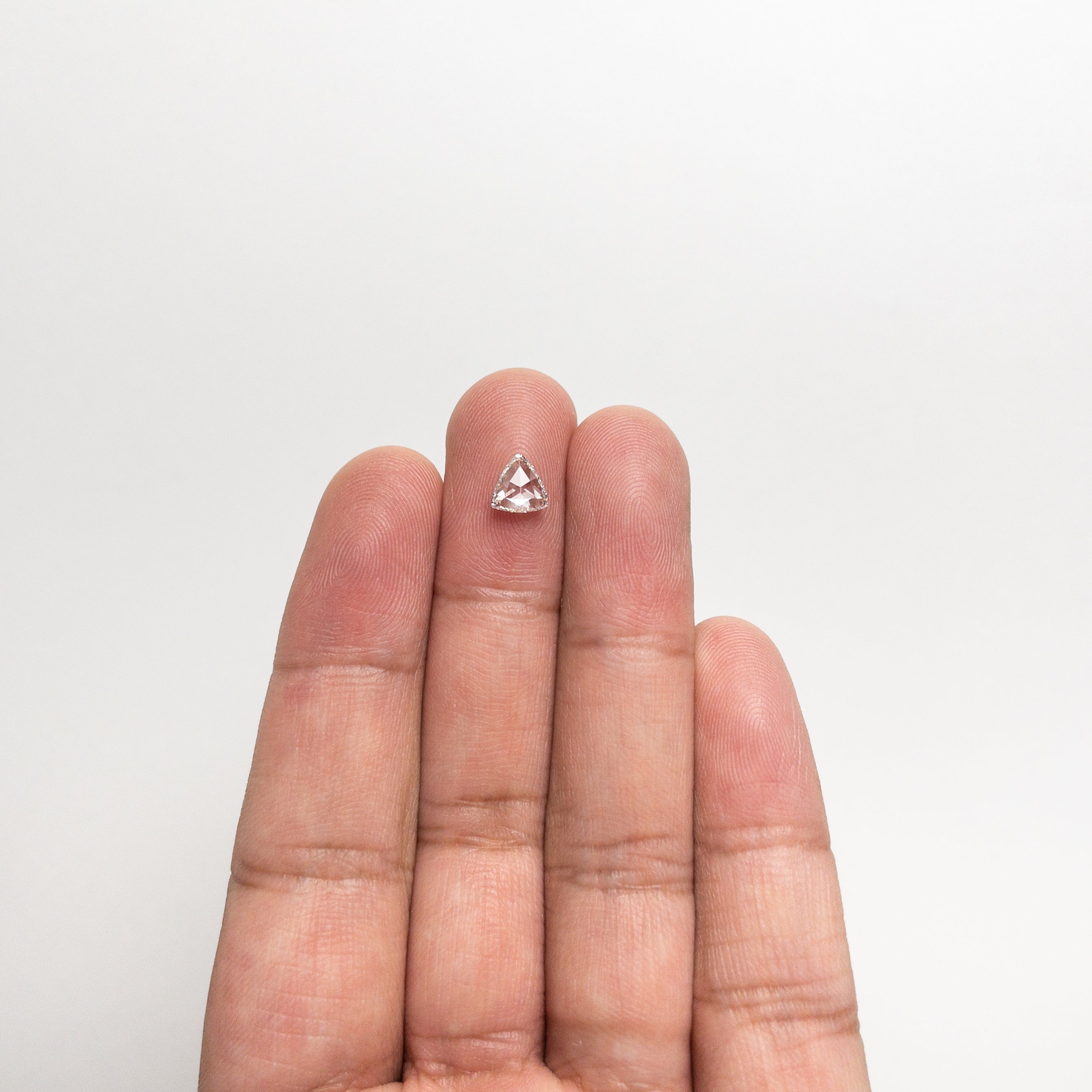 0.71ct Natural Rose Cut Trillion Diamond (6.26x5.98x2.45mm) SI1 Clarity H Color - Perfect for Engagement Rings & Fine Jewelry Making