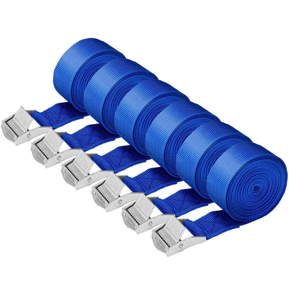 6PCS Heavy Duty Ratchet Tie Down Straps - 2