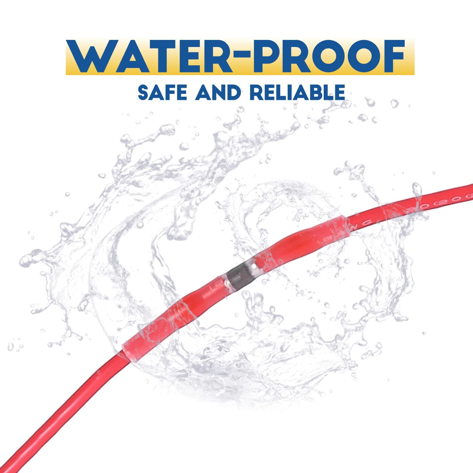 120PCS Marine Grade Heat Shrink Wire Connectors - Waterproof Solder Seal Butt Splice Connectors for Stereo, Electrical, Automotive and Marine Applications | Weatherproof & Corrosion Resistant for Outdoor Use