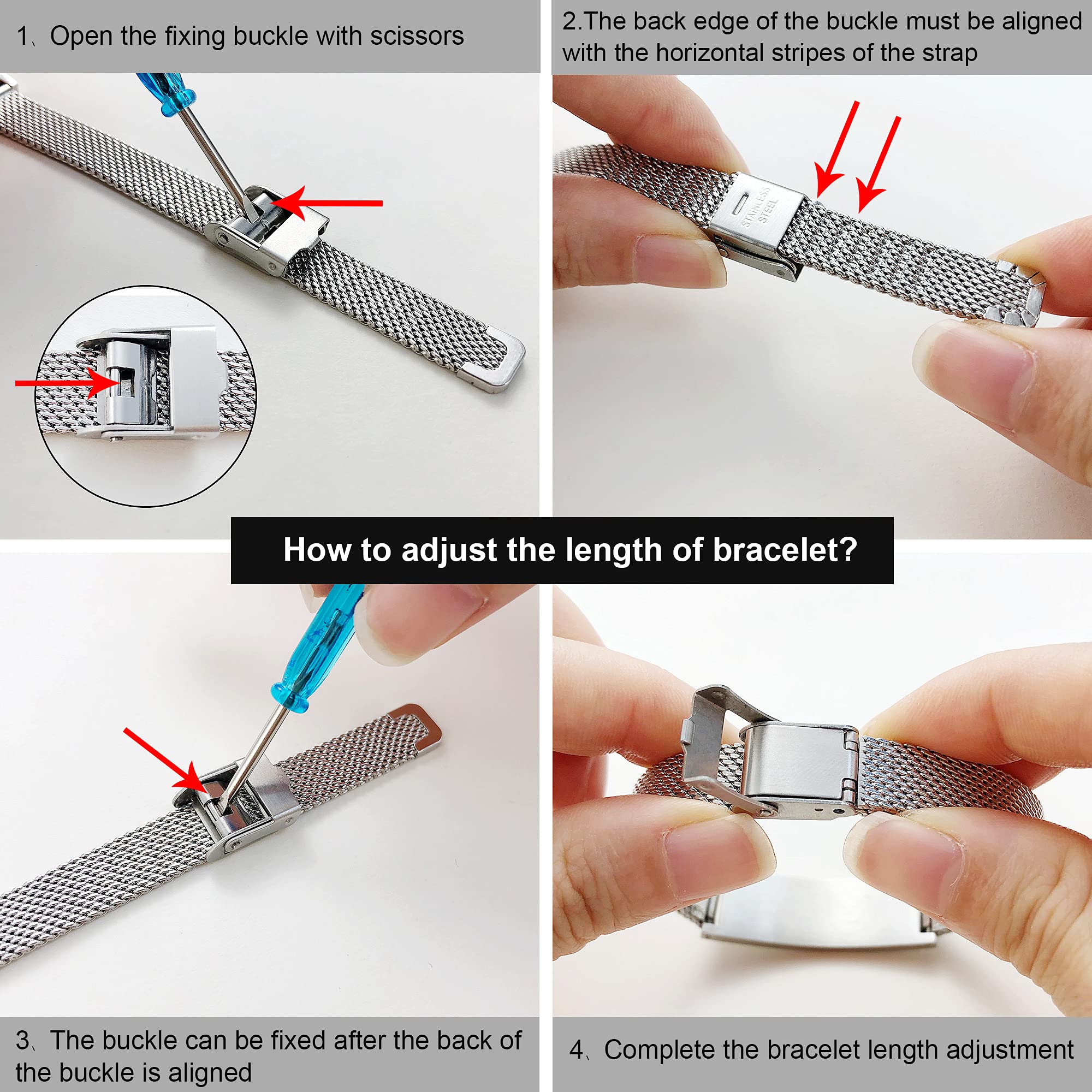 VNOX Adjustable Stainless Steel Medical Alert Bracelet for Men, Women & Kids - Free Engraving Emergency ID Wristband | Perfect for Diabetes, Allergies & Medical Conditions