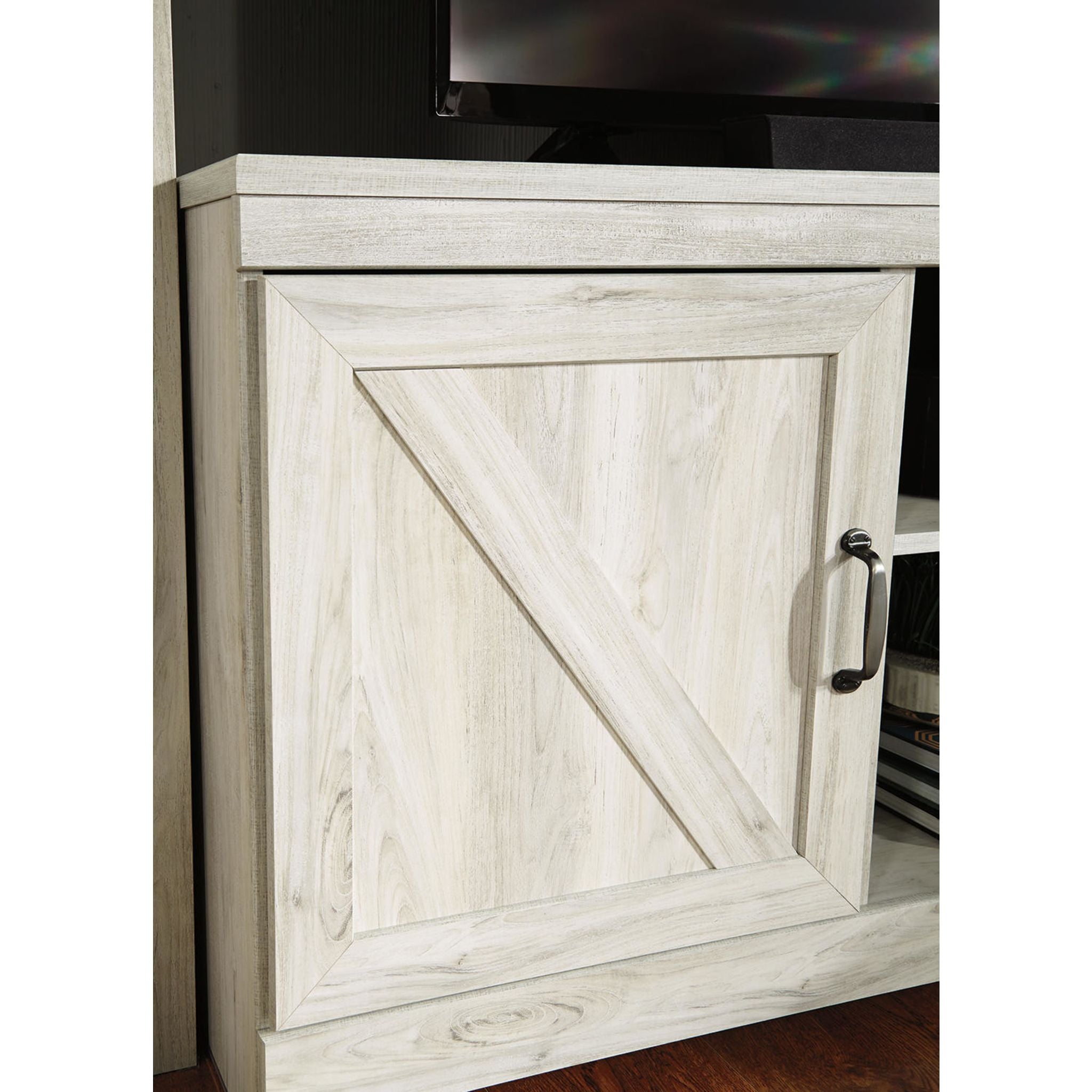 Bellaby 5-Piece Entertainment Unit TV Stand Set - Modern Whitewash Finish for Living Room, Home Theater & Media Storage