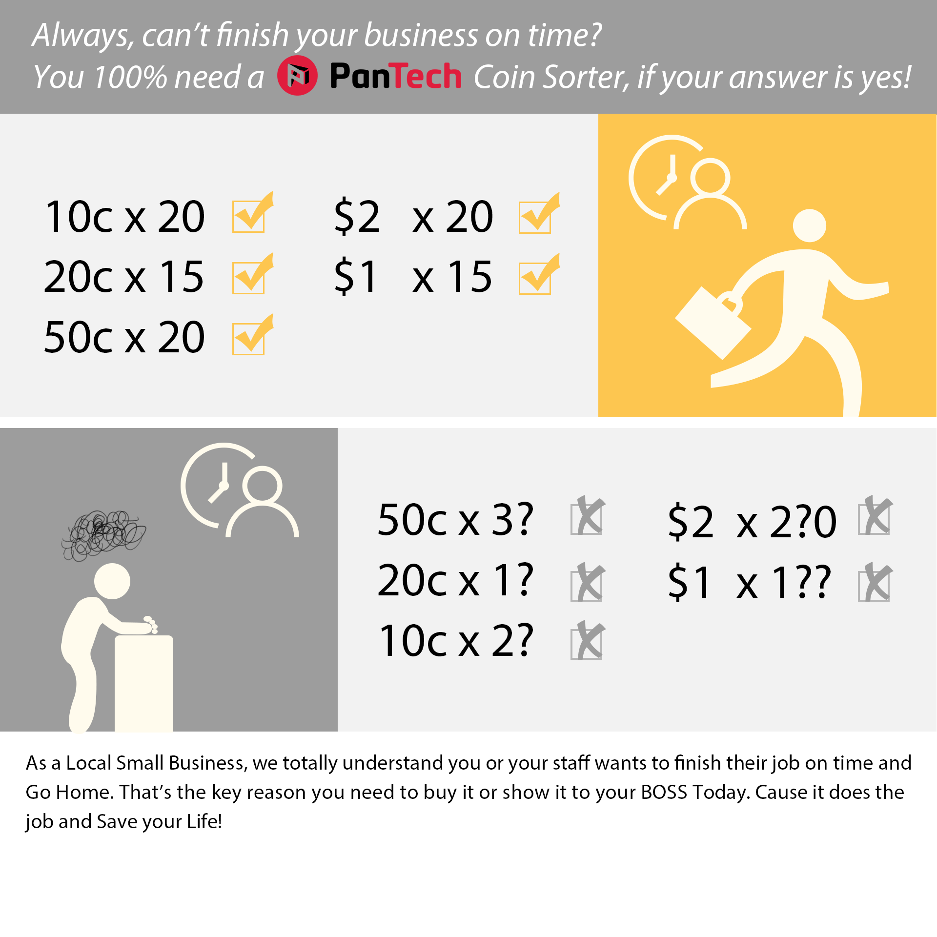 PanTech Automatic Electronic Coin Sorter Counter Machine for NZ Dollars - Fast & Accurate Money Counting for Banks, Retail Stores, and Home Use