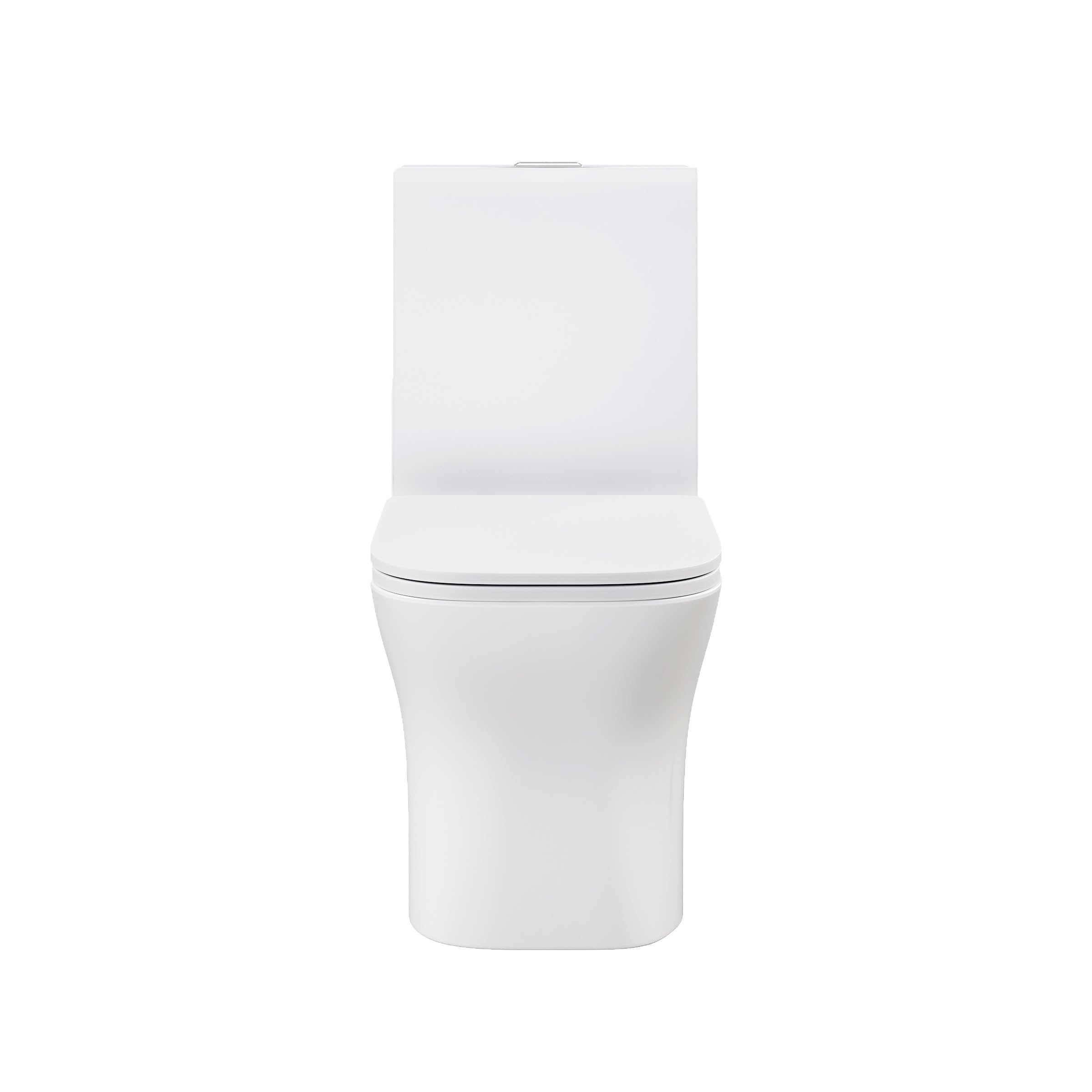 Concorde One Piece Square Toilet with Dual Flush 1.1/1.6 GPF - Modern Matte White Design for Bathroom & Powder Room Installation