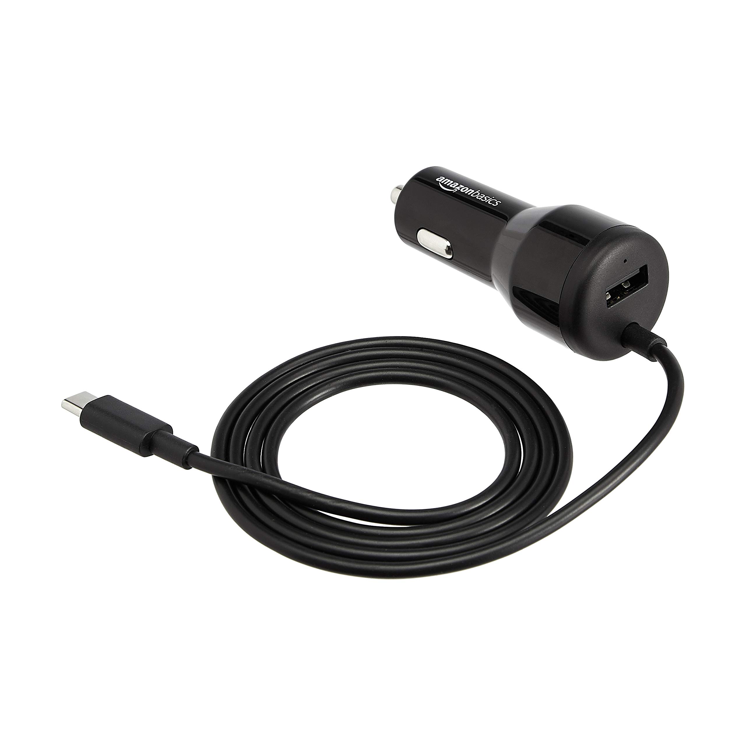 Fast Charging USB-C Car Charger 18W with USB-A Port for Travel & Commuting