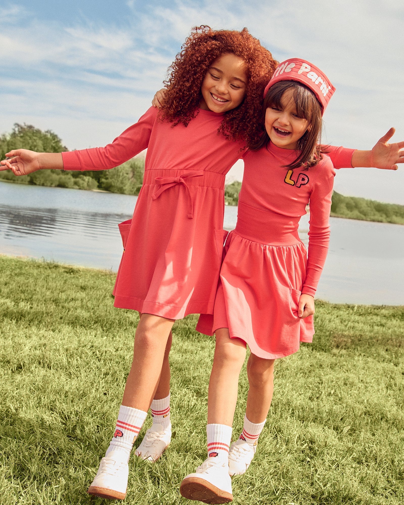 Little Parni Pocket Pink Dress K488 - Cute Girls' Floral Summer Dress for Parties & Playdates | Perfect for Birthday, School Events & Outdoor Adventures