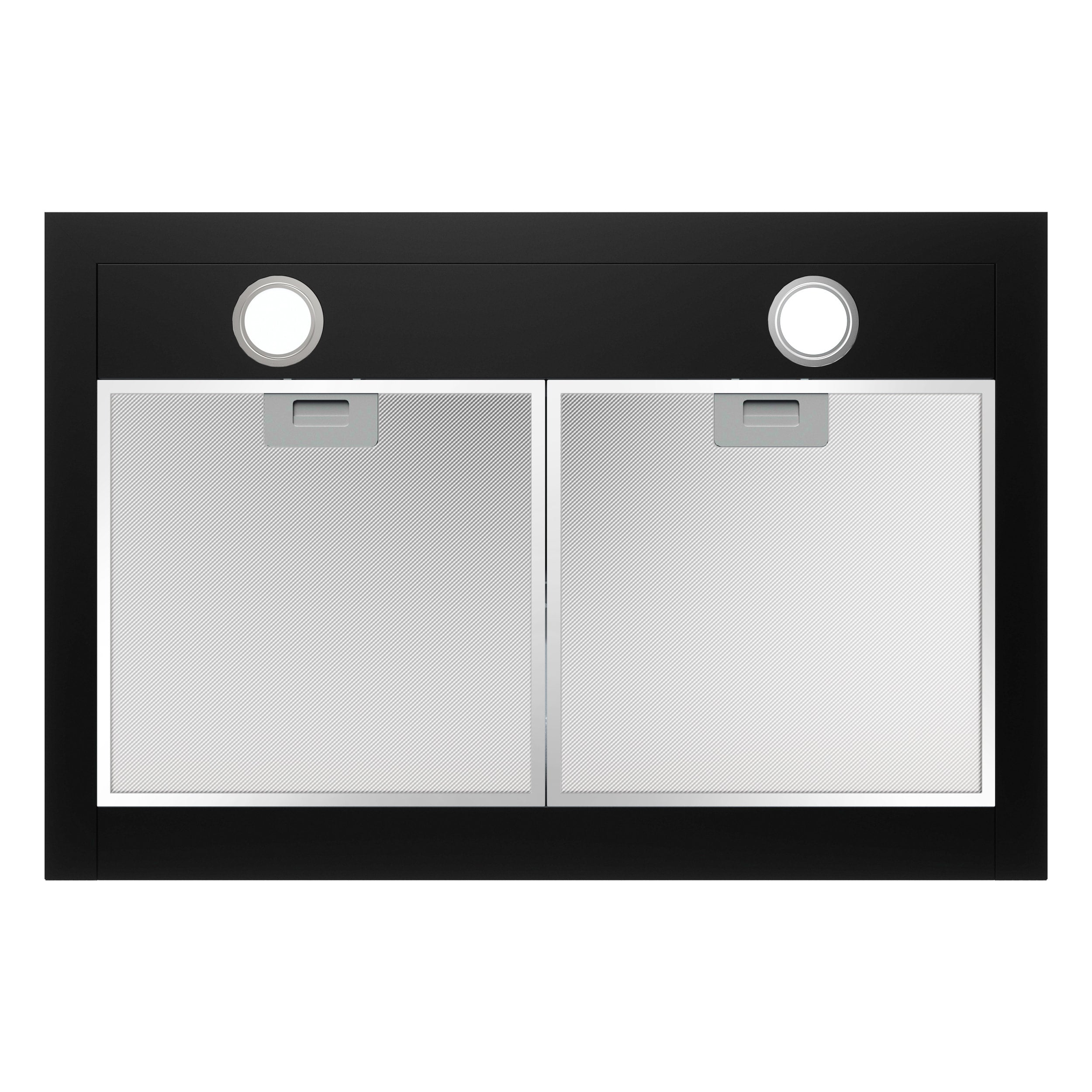 CIARRA 30 Inch Black Wall Mount Range Hood with 3-Speed Extraction - Powerful Stove Vent Hood for Kitchen, CAB75206P OW - Perfect for Home Cooking and Smoke Removal