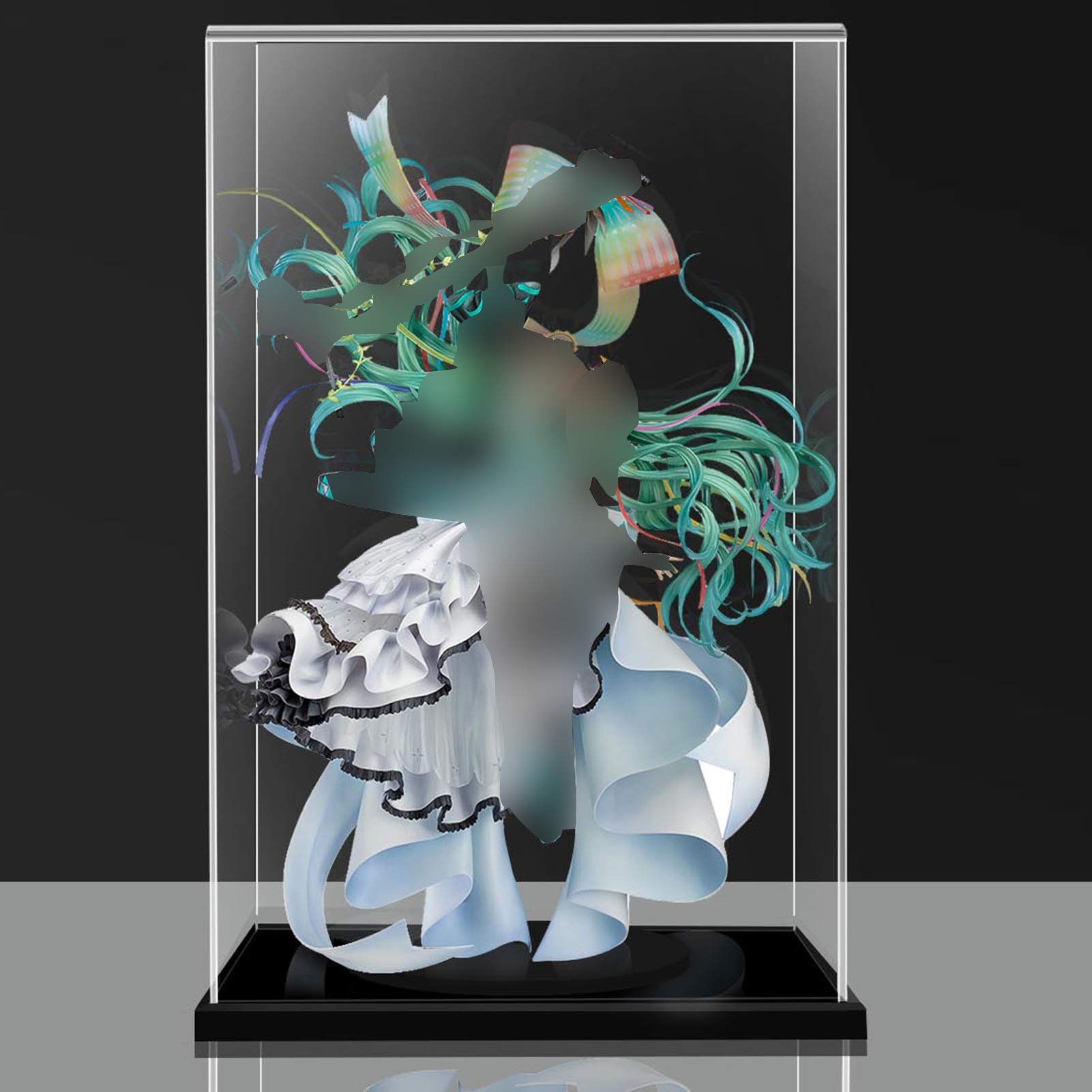 XINGLL Acrylic Display Case with Thickened Black Base - Transparent Dustproof Showcase for Toy Models, Basketball Memorabilia & Collectible Figures - Perfect for Home Decor, Office Display and Collection Protection