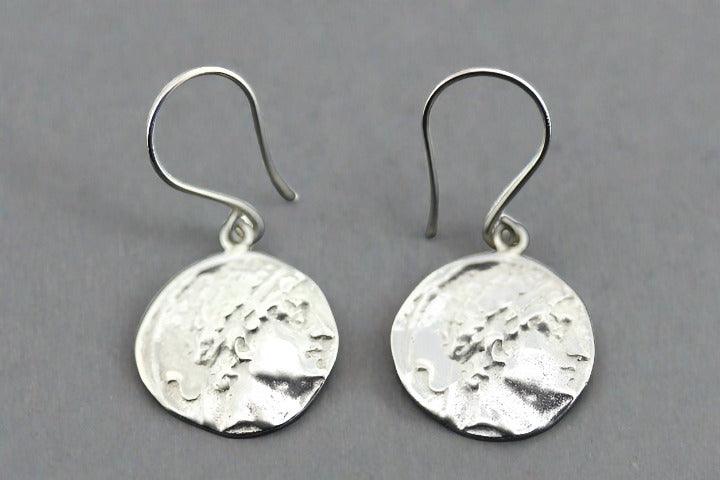 Ancient Greek Coin Earrings - Sterling Silver Jewelry for Women - Perfect for Historical Reenactments & Themed Parties